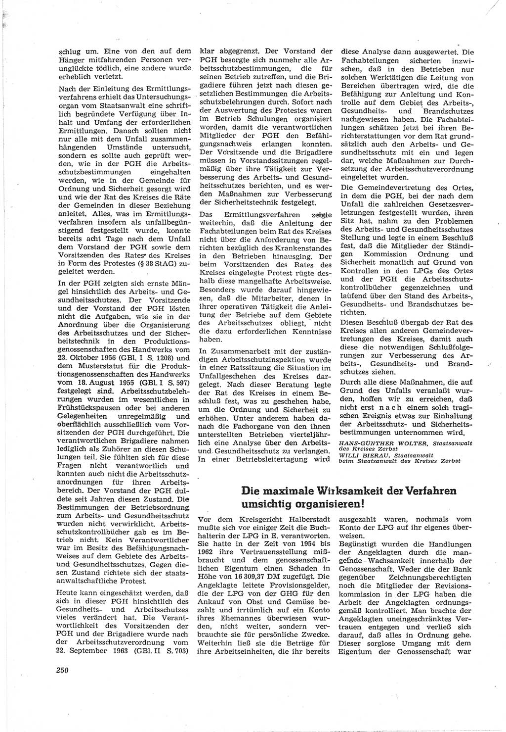 Neue Justiz (NJ), Zeitschrift für Recht und Rechtswissenschaft [Deutsche Demokratische Republik (DDR)], 18. Jahrgang 1964, Seite 250 (NJ DDR 1964, S. 250)