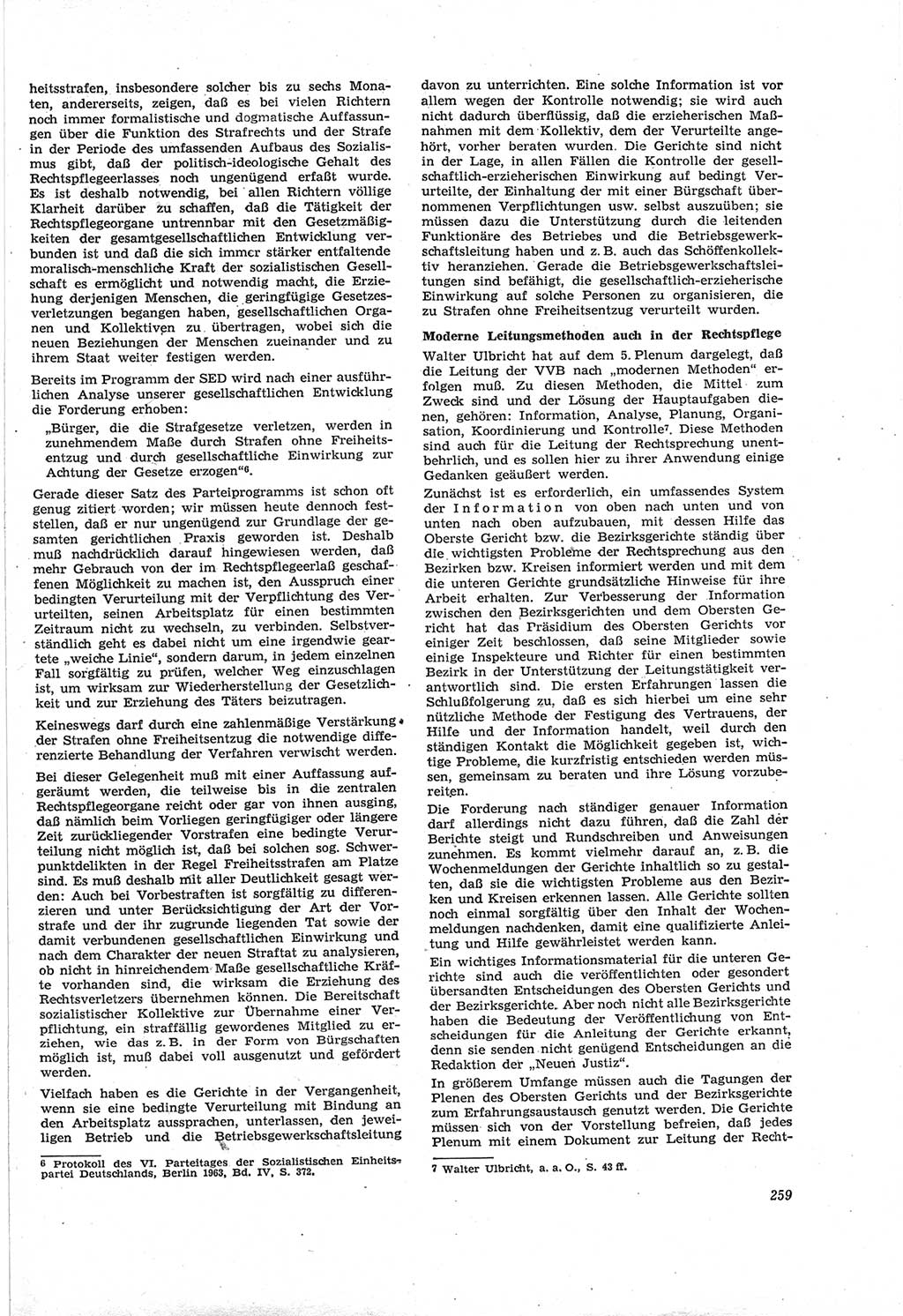 Neue Justiz (NJ), Zeitschrift für Recht und Rechtswissenschaft [Deutsche Demokratische Republik (DDR)], 18. Jahrgang 1964, Seite 259 (NJ DDR 1964, S. 259)
