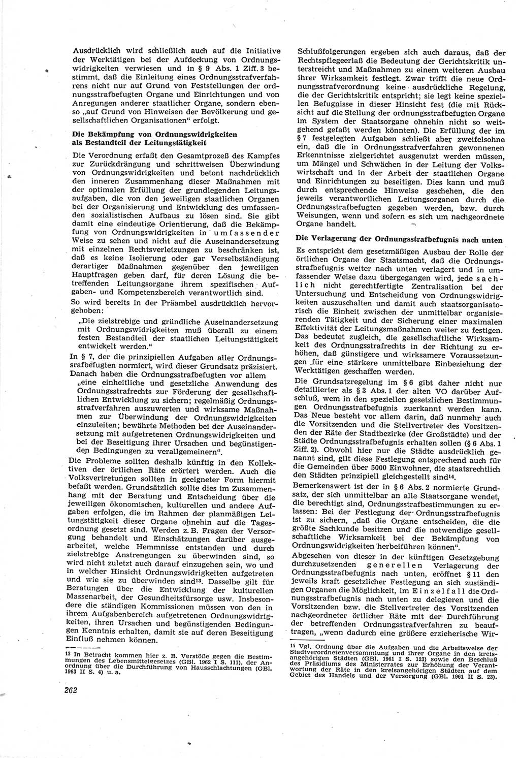 Neue Justiz (NJ), Zeitschrift für Recht und Rechtswissenschaft [Deutsche Demokratische Republik (DDR)], 18. Jahrgang 1964, Seite 262 (NJ DDR 1964, S. 262)