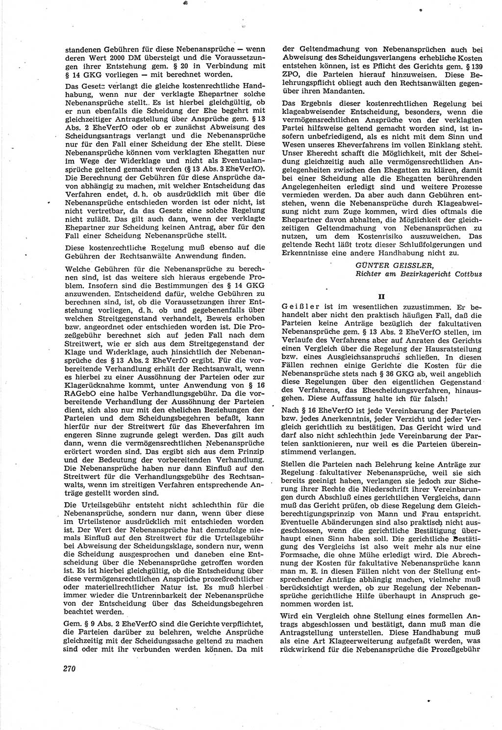 Neue Justiz (NJ), Zeitschrift für Recht und Rechtswissenschaft [Deutsche Demokratische Republik (DDR)], 18. Jahrgang 1964, Seite 270 (NJ DDR 1964, S. 270)