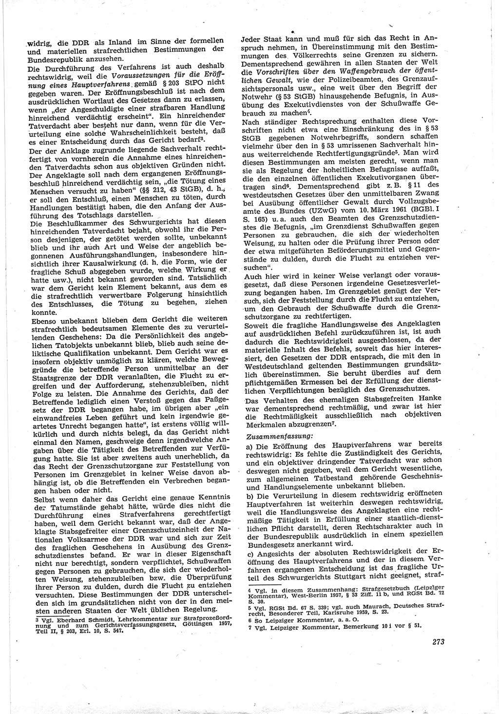 Neue Justiz (NJ), Zeitschrift für Recht und Rechtswissenschaft [Deutsche Demokratische Republik (DDR)], 18. Jahrgang 1964, Seite 273 (NJ DDR 1964, S. 273)