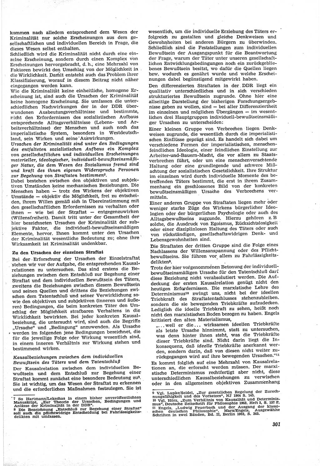 Neue Justiz (NJ), Zeitschrift für Recht und Rechtswissenschaft [Deutsche Demokratische Republik (DDR)], 18. Jahrgang 1964, Seite 301 (NJ DDR 1964, S. 301)