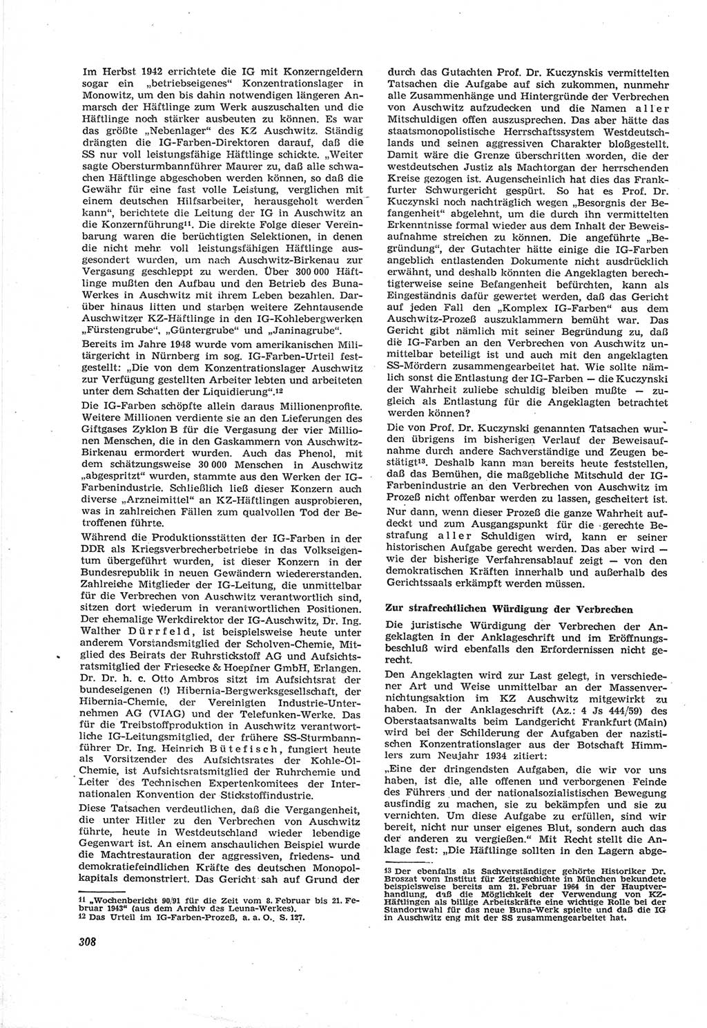 Neue Justiz (NJ), Zeitschrift für Recht und Rechtswissenschaft [Deutsche Demokratische Republik (DDR)], 18. Jahrgang 1964, Seite 308 (NJ DDR 1964, S. 308)