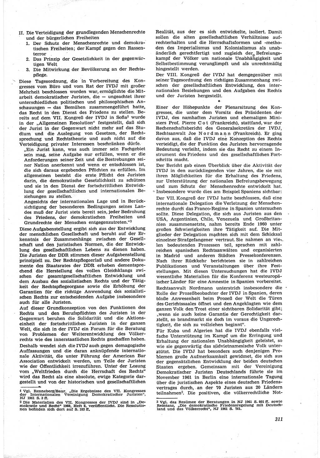 Neue Justiz (NJ), Zeitschrift für Recht und Rechtswissenschaft [Deutsche Demokratische Republik (DDR)], 18. Jahrgang 1964, Seite 311 (NJ DDR 1964, S. 311)