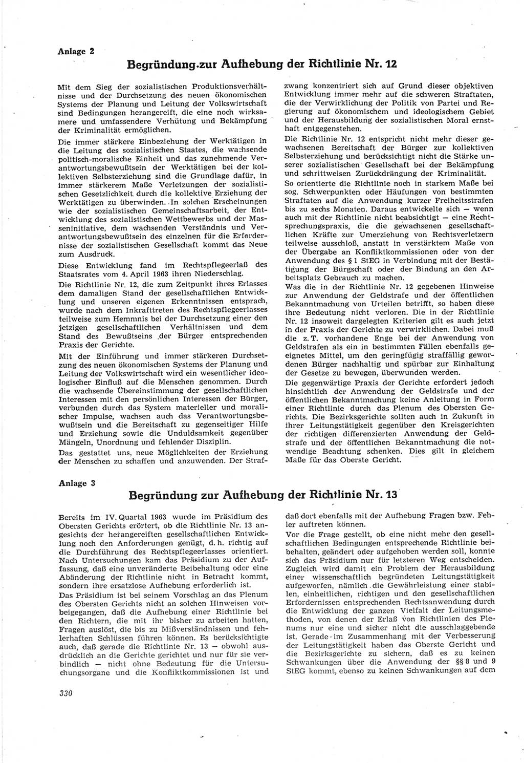 Neue Justiz (NJ), Zeitschrift für Recht und Rechtswissenschaft [Deutsche Demokratische Republik (DDR)], 18. Jahrgang 1964, Seite 330 (NJ DDR 1964, S. 330)