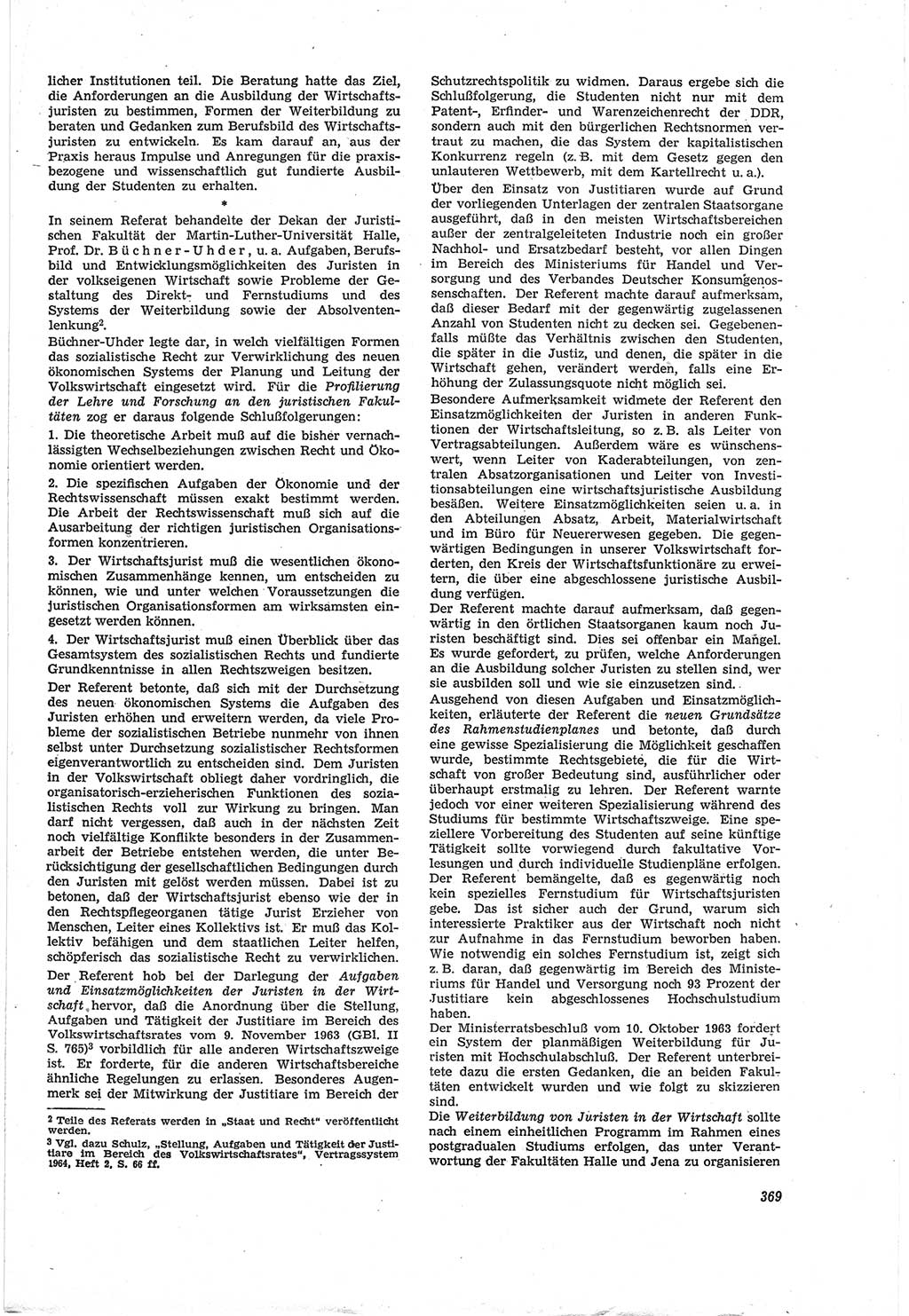 Neue Justiz (NJ), Zeitschrift für Recht und Rechtswissenschaft [Deutsche Demokratische Republik (DDR)], 18. Jahrgang 1964, Seite 369 (NJ DDR 1964, S. 369)