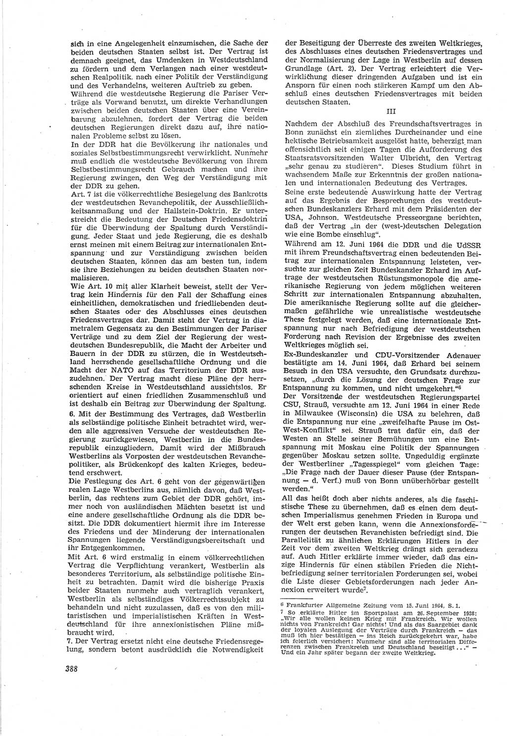 Neue Justiz (NJ), Zeitschrift für Recht und Rechtswissenschaft [Deutsche Demokratische Republik (DDR)], 18. Jahrgang 1964, Seite 388 (NJ DDR 1964, S. 388)