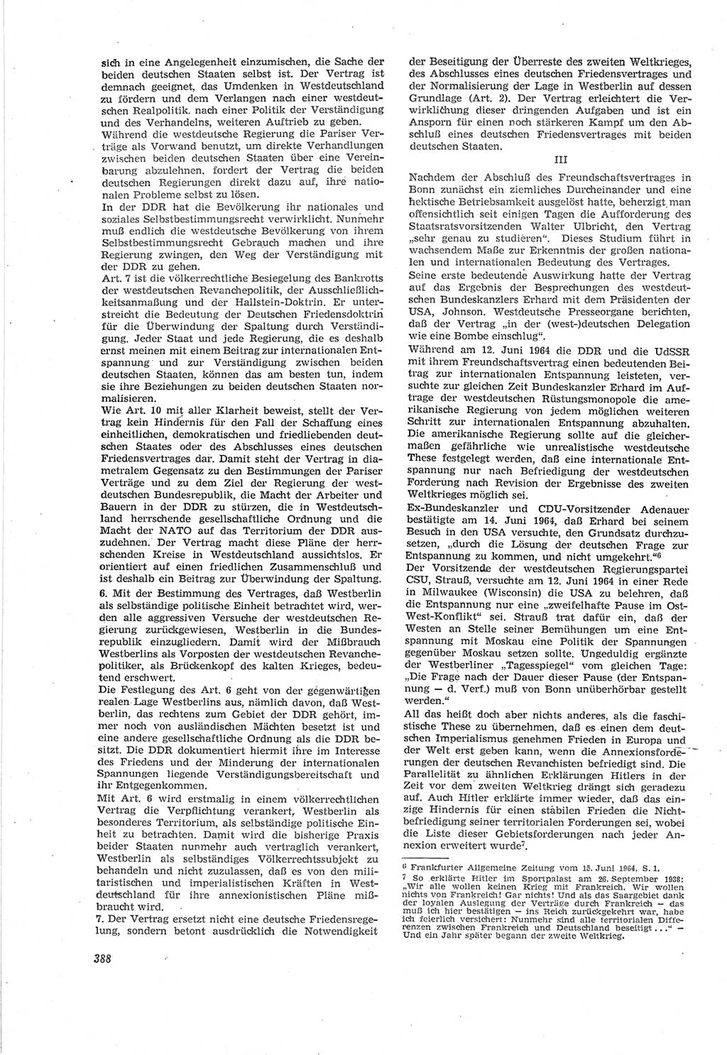 Neue Justiz (NJ), Zeitschrift für Recht und Rechtswissenschaft [Deutsche Demokratische Republik (DDR)], 18. Jahrgang 1964, Seite 388 (NJ DDR 1964, S. 388)