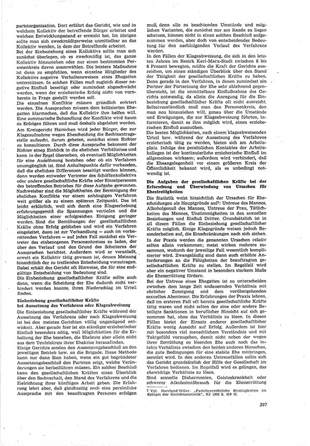 Neue Justiz (NJ), Zeitschrift für Recht und Rechtswissenschaft [Deutsche Demokratische Republik (DDR)], 18. Jahrgang 1964, Seite 397 (NJ DDR 1964, S. 397)