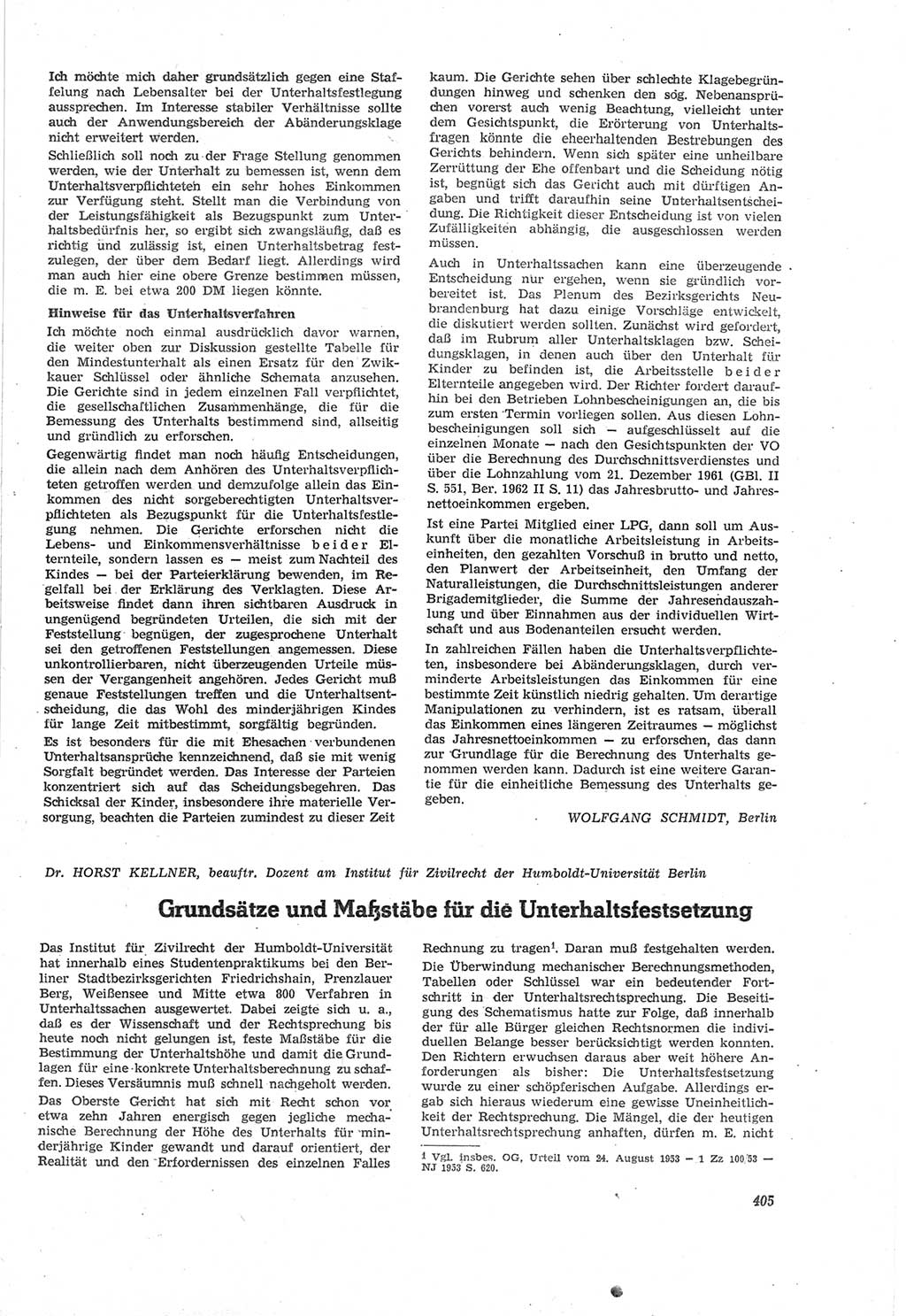 Neue Justiz (NJ), Zeitschrift für Recht und Rechtswissenschaft [Deutsche Demokratische Republik (DDR)], 18. Jahrgang 1964, Seite 405 (NJ DDR 1964, S. 405)