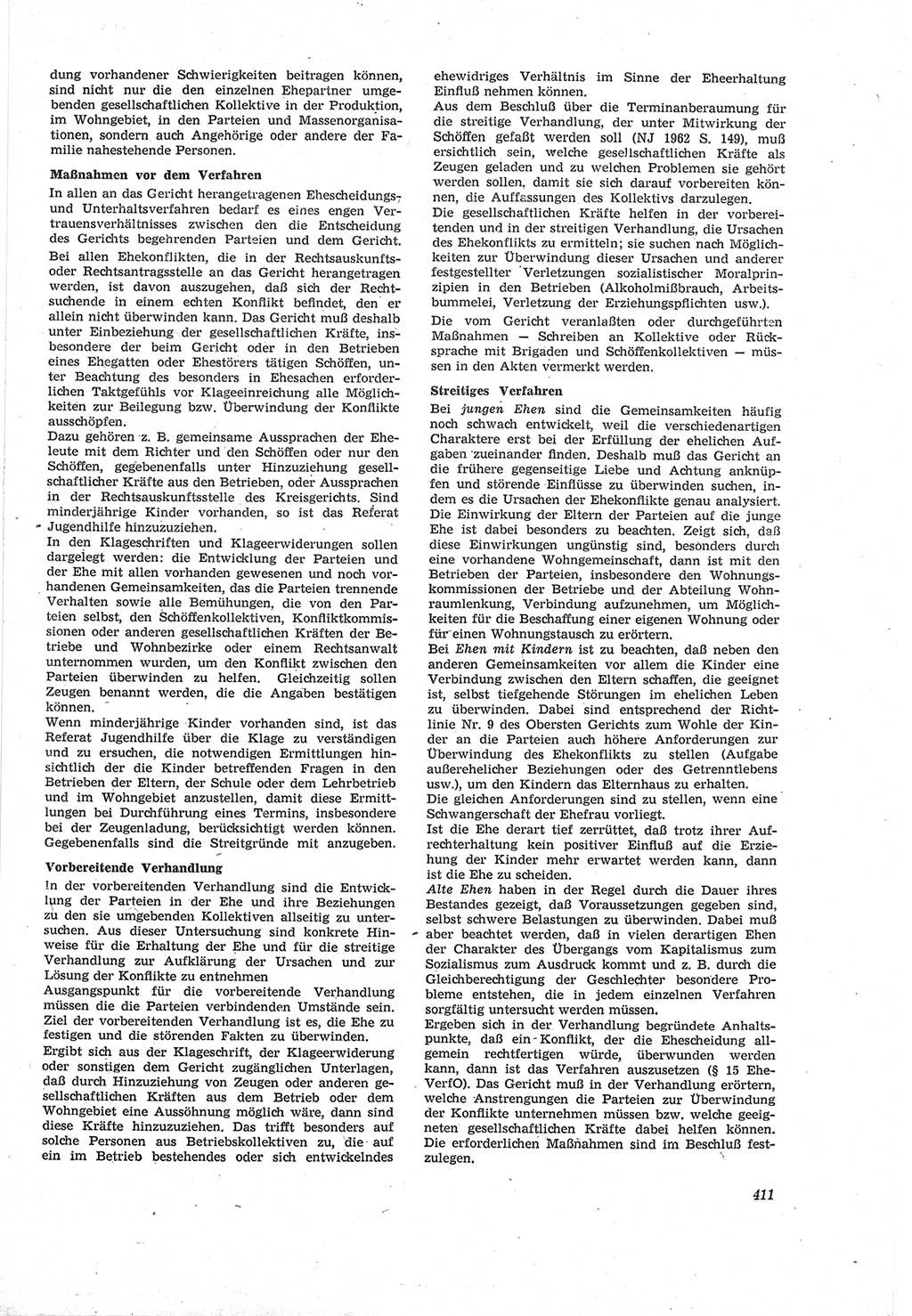 Neue Justiz (NJ), Zeitschrift für Recht und Rechtswissenschaft [Deutsche Demokratische Republik (DDR)], 18. Jahrgang 1964, Seite 411 (NJ DDR 1964, S. 411)