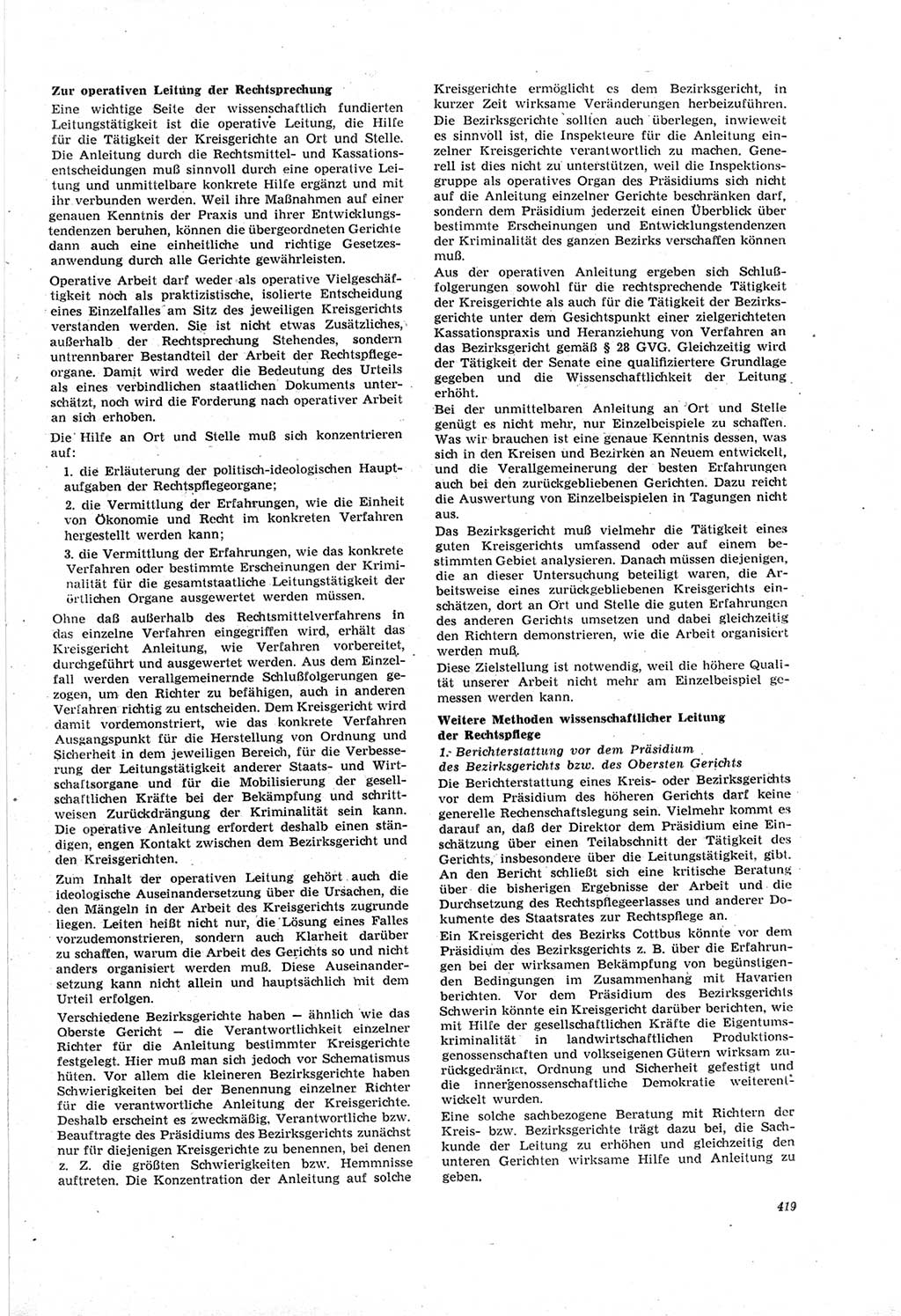 Neue Justiz (NJ), Zeitschrift für Recht und Rechtswissenschaft [Deutsche Demokratische Republik (DDR)], 18. Jahrgang 1964, Seite 419 (NJ DDR 1964, S. 419)