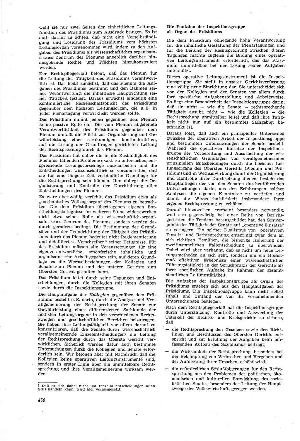 Neue Justiz (NJ), Zeitschrift für Recht und Rechtswissenschaft [Deutsche Demokratische Republik (DDR)], 18. Jahrgang 1964, Seite 450 (NJ DDR 1964, S. 450)