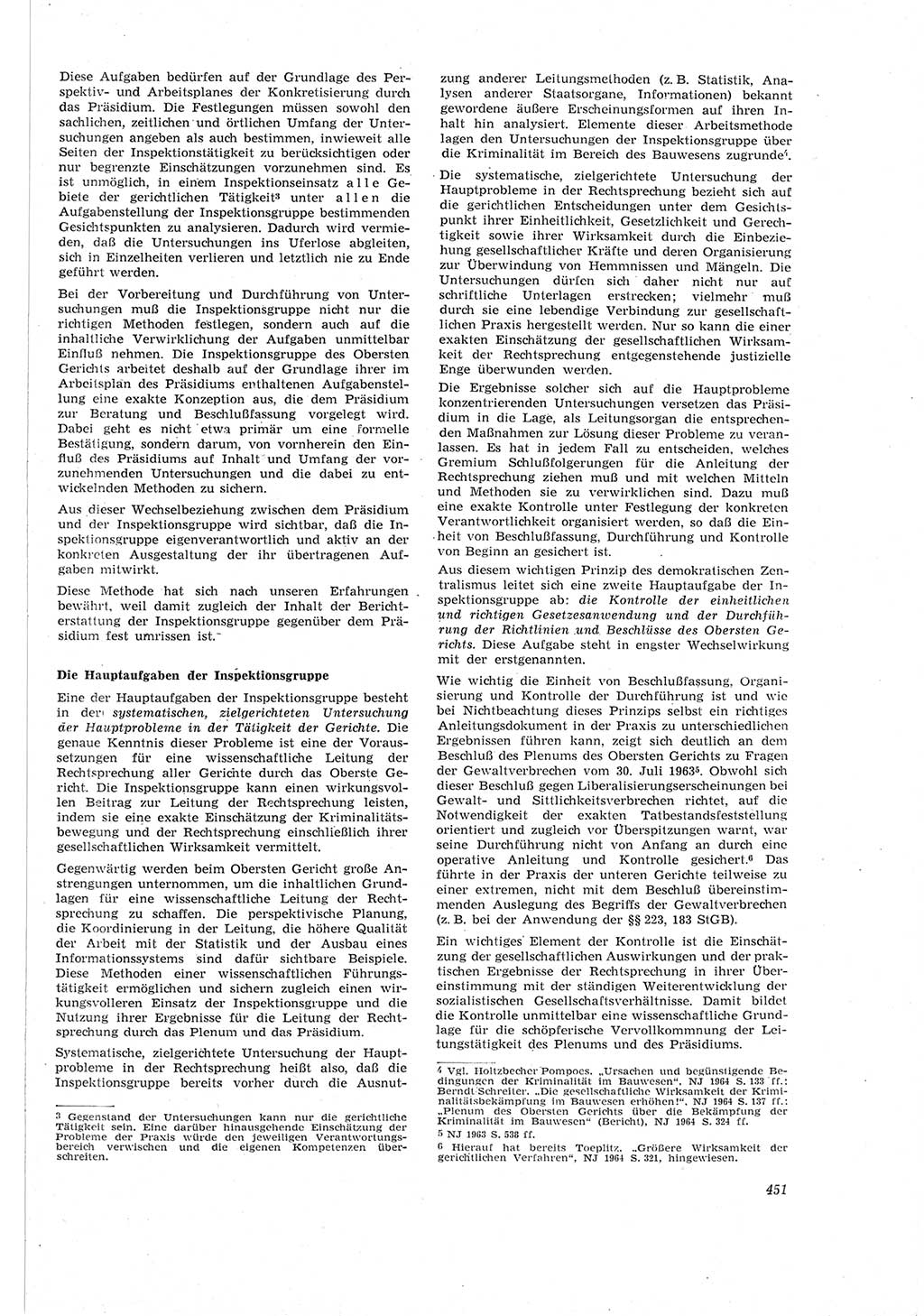 Neue Justiz (NJ), Zeitschrift für Recht und Rechtswissenschaft [Deutsche Demokratische Republik (DDR)], 18. Jahrgang 1964, Seite 451 (NJ DDR 1964, S. 451)