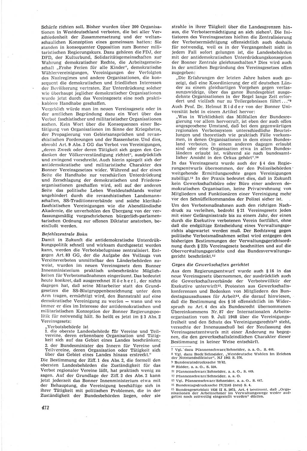 Neue Justiz (NJ), Zeitschrift für Recht und Rechtswissenschaft [Deutsche Demokratische Republik (DDR)], 18. Jahrgang 1964, Seite 472 (NJ DDR 1964, S. 472)