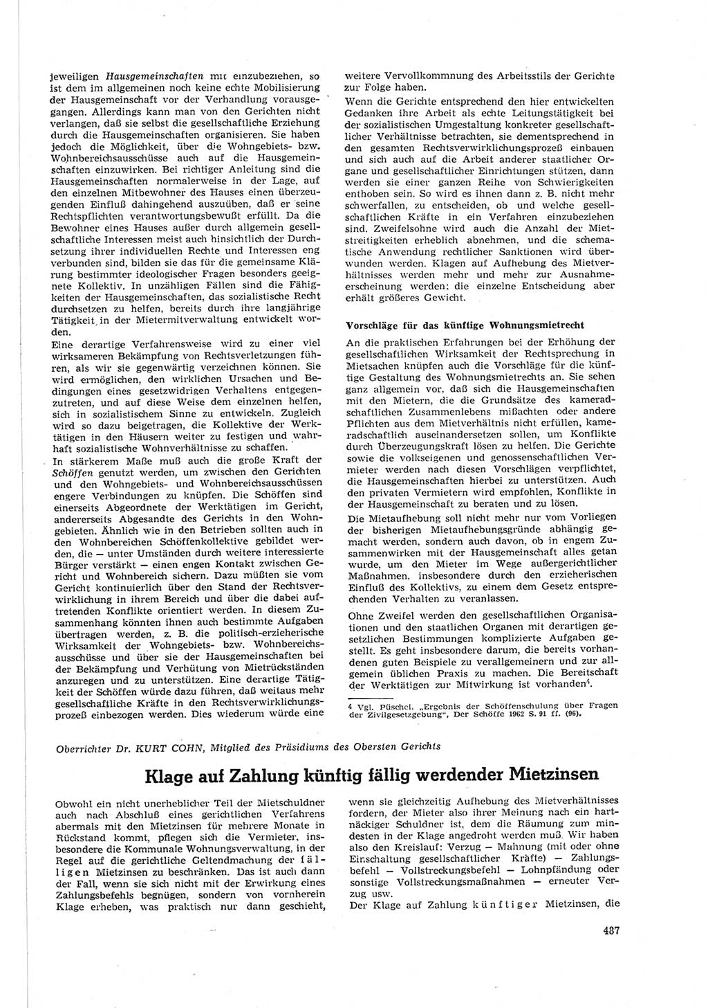 Neue Justiz (NJ), Zeitschrift für Recht und Rechtswissenschaft [Deutsche Demokratische Republik (DDR)], 18. Jahrgang 1964, Seite 487 (NJ DDR 1964, S. 487)