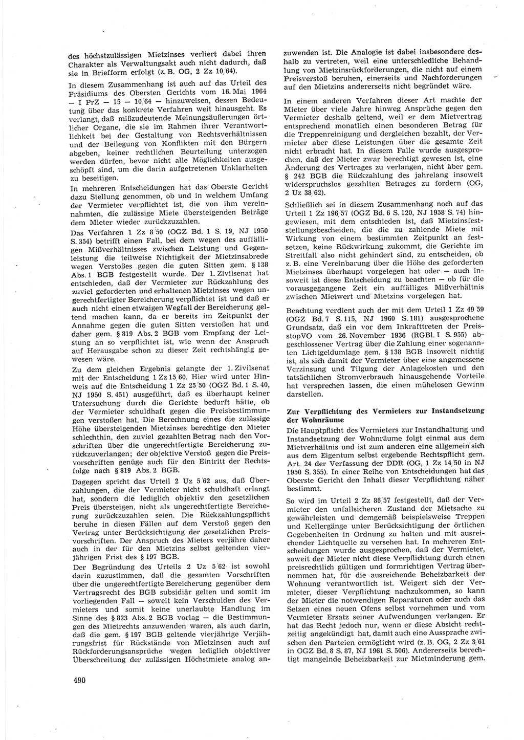 Neue Justiz (NJ), Zeitschrift für Recht und Rechtswissenschaft [Deutsche Demokratische Republik (DDR)], 18. Jahrgang 1964, Seite 490 (NJ DDR 1964, S. 490)