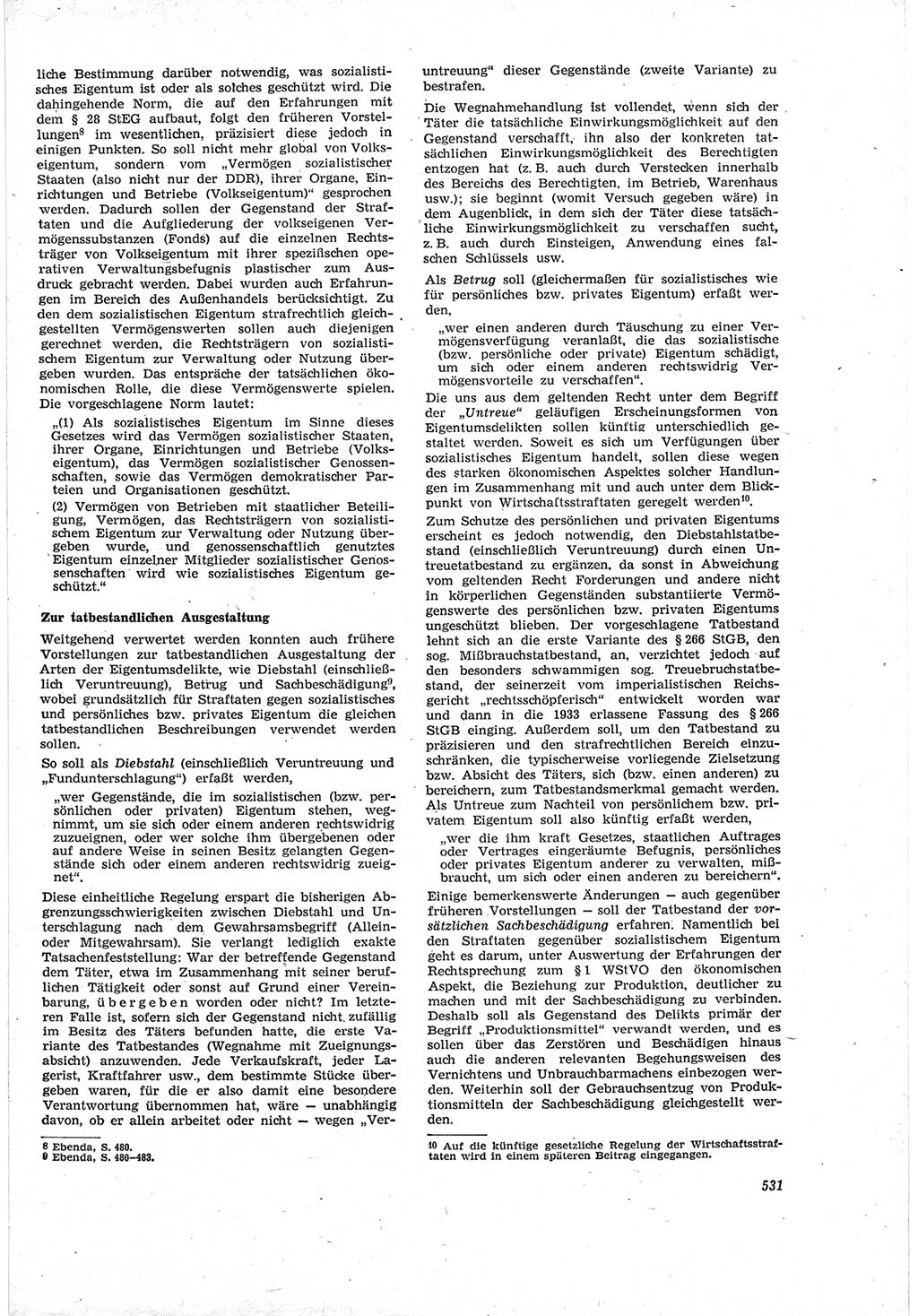 Neue Justiz (NJ), Zeitschrift für Recht und Rechtswissenschaft [Deutsche Demokratische Republik (DDR)], 18. Jahrgang 1964, Seite 531 (NJ DDR 1964, S. 531)