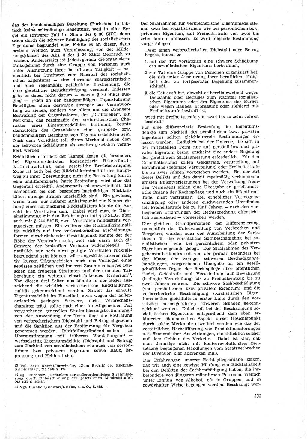 Neue Justiz (NJ), Zeitschrift für Recht und Rechtswissenschaft [Deutsche Demokratische Republik (DDR)], 18. Jahrgang 1964, Seite 533 (NJ DDR 1964, S. 533)