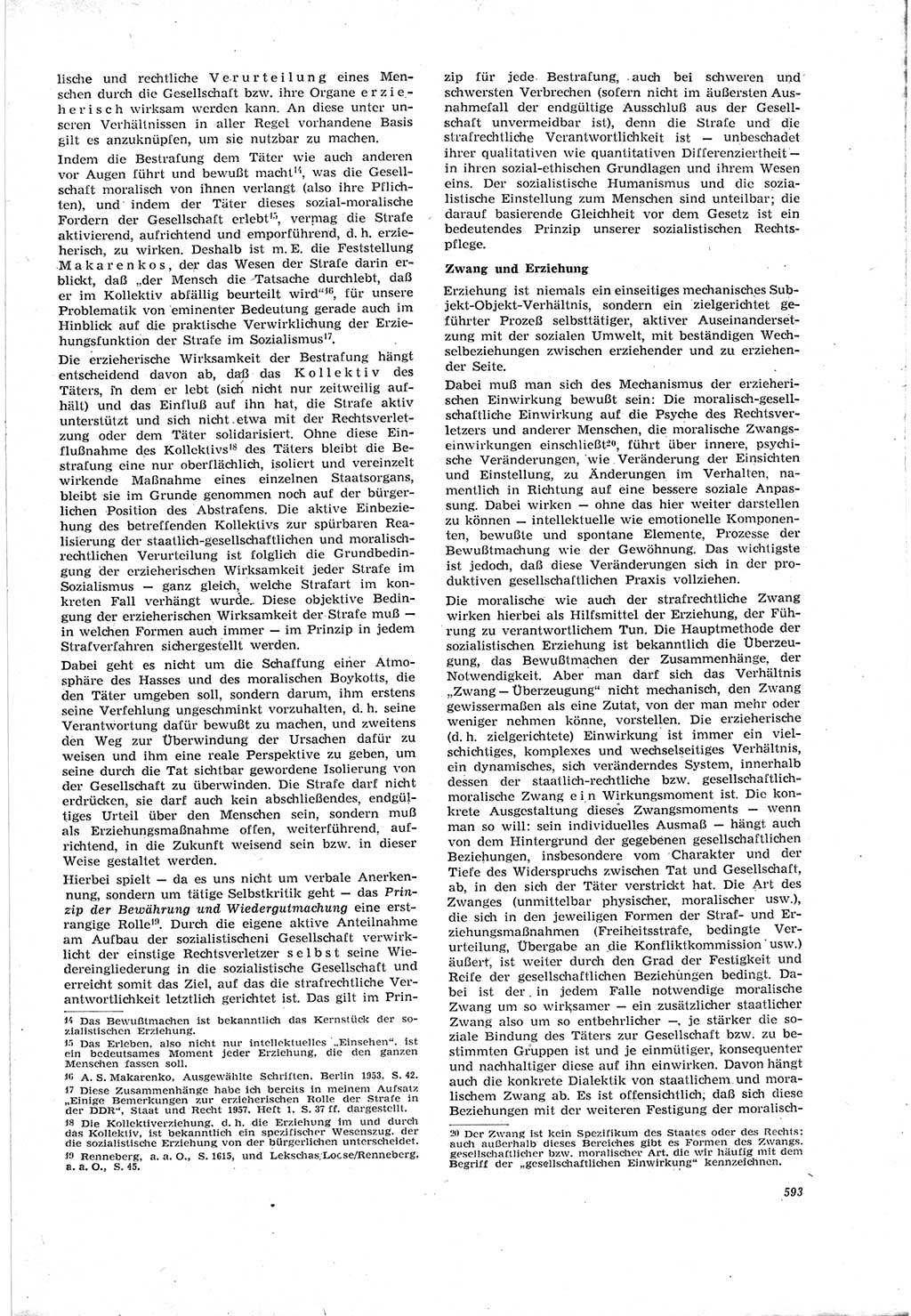 Neue Justiz (NJ), Zeitschrift für Recht und Rechtswissenschaft [Deutsche Demokratische Republik (DDR)], 18. Jahrgang 1964, Seite 593 (NJ DDR 1964, S. 593)
