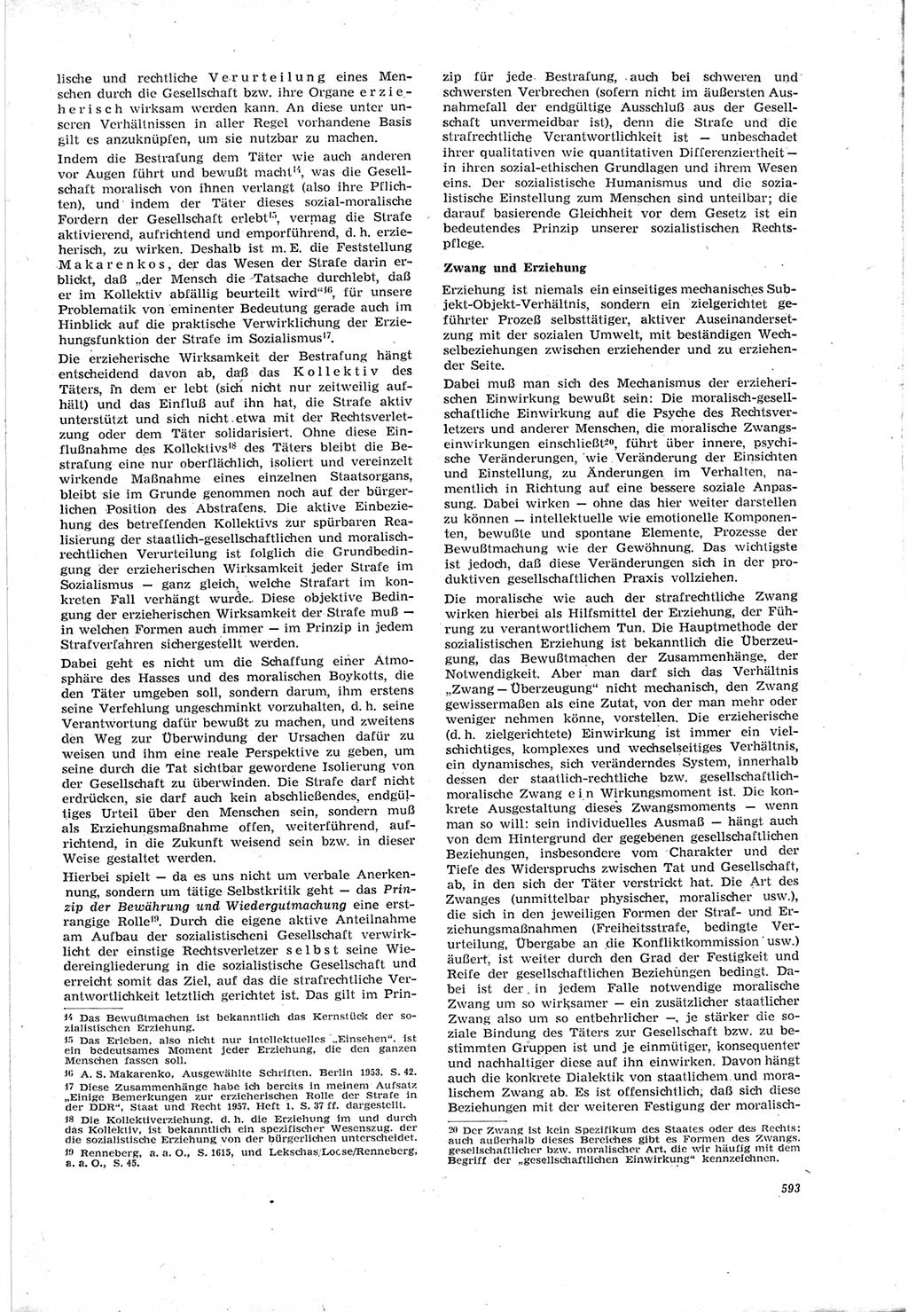 Neue Justiz (NJ), Zeitschrift für Recht und Rechtswissenschaft [Deutsche Demokratische Republik (DDR)], 18. Jahrgang 1964, Seite 593 (NJ DDR 1964, S. 593)