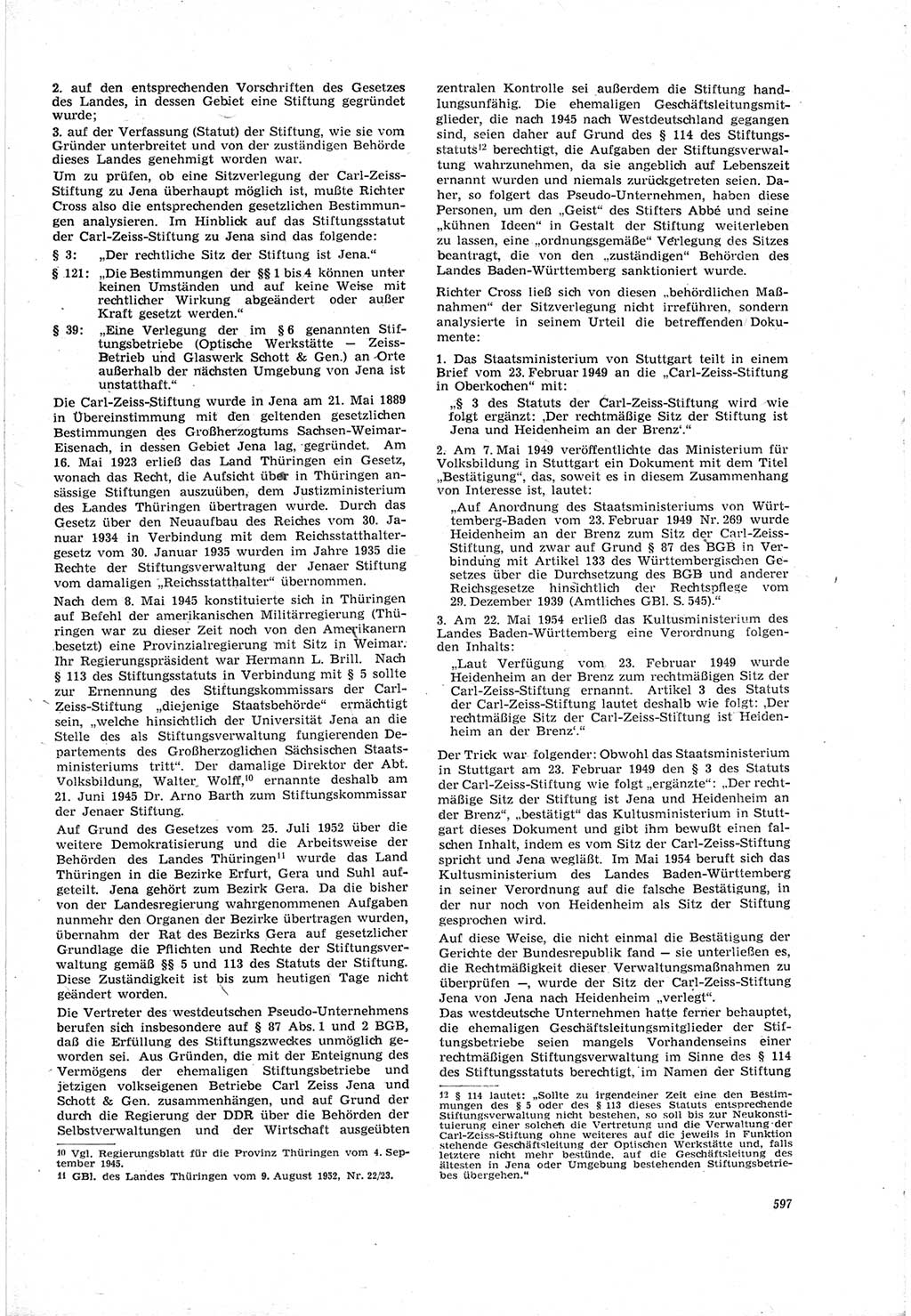 Neue Justiz (NJ), Zeitschrift für Recht und Rechtswissenschaft [Deutsche Demokratische Republik (DDR)], 18. Jahrgang 1964, Seite 597 (NJ DDR 1964, S. 597)