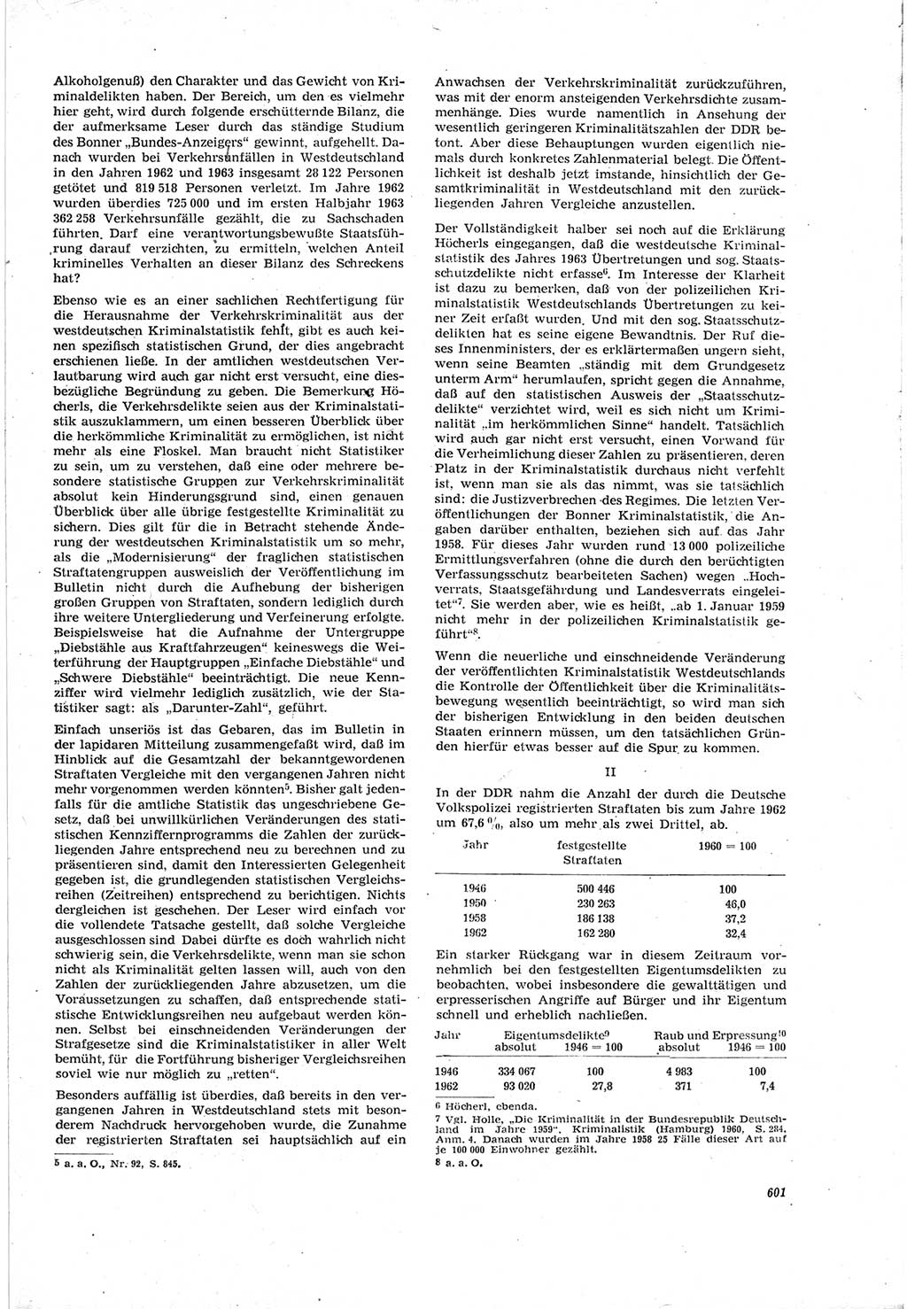 Neue Justiz (NJ), Zeitschrift für Recht und Rechtswissenschaft [Deutsche Demokratische Republik (DDR)], 18. Jahrgang 1964, Seite 601 (NJ DDR 1964, S. 601)