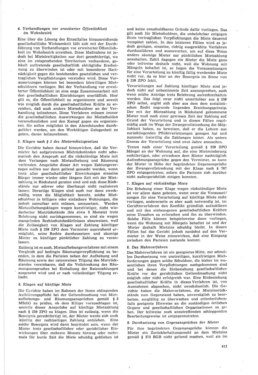 Neue Justiz (NJ), Zeitschrift für Recht und Rechtswissenschaft [Deutsche Demokratische Republik (DDR)], 18. Jahrgang 1964, Seite 611 (NJ DDR 1964, S. 611)
