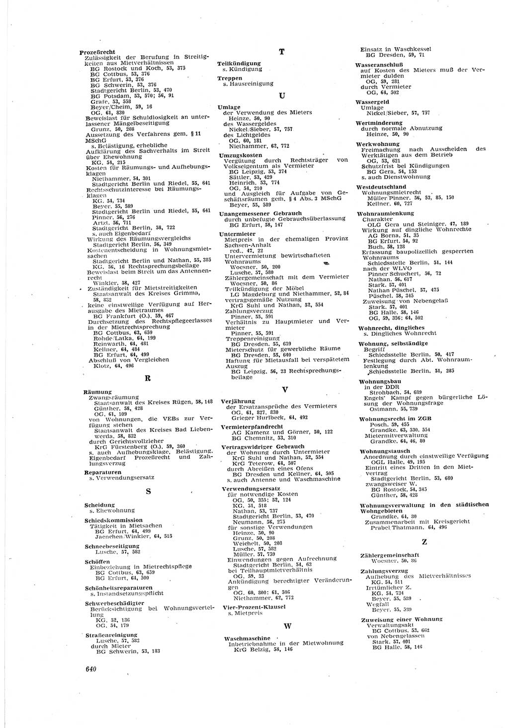 Neue Justiz (NJ), Zeitschrift für Recht und Rechtswissenschaft [Deutsche Demokratische Republik (DDR)], 18. Jahrgang 1964, Seite 640 (NJ DDR 1964, S. 640)