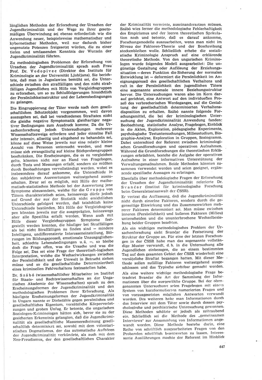 Neue Justiz (NJ), Zeitschrift für Recht und Rechtswissenschaft [Deutsche Demokratische Republik (DDR)], 18. Jahrgang 1964, Seite 647 (NJ DDR 1964, S. 647)