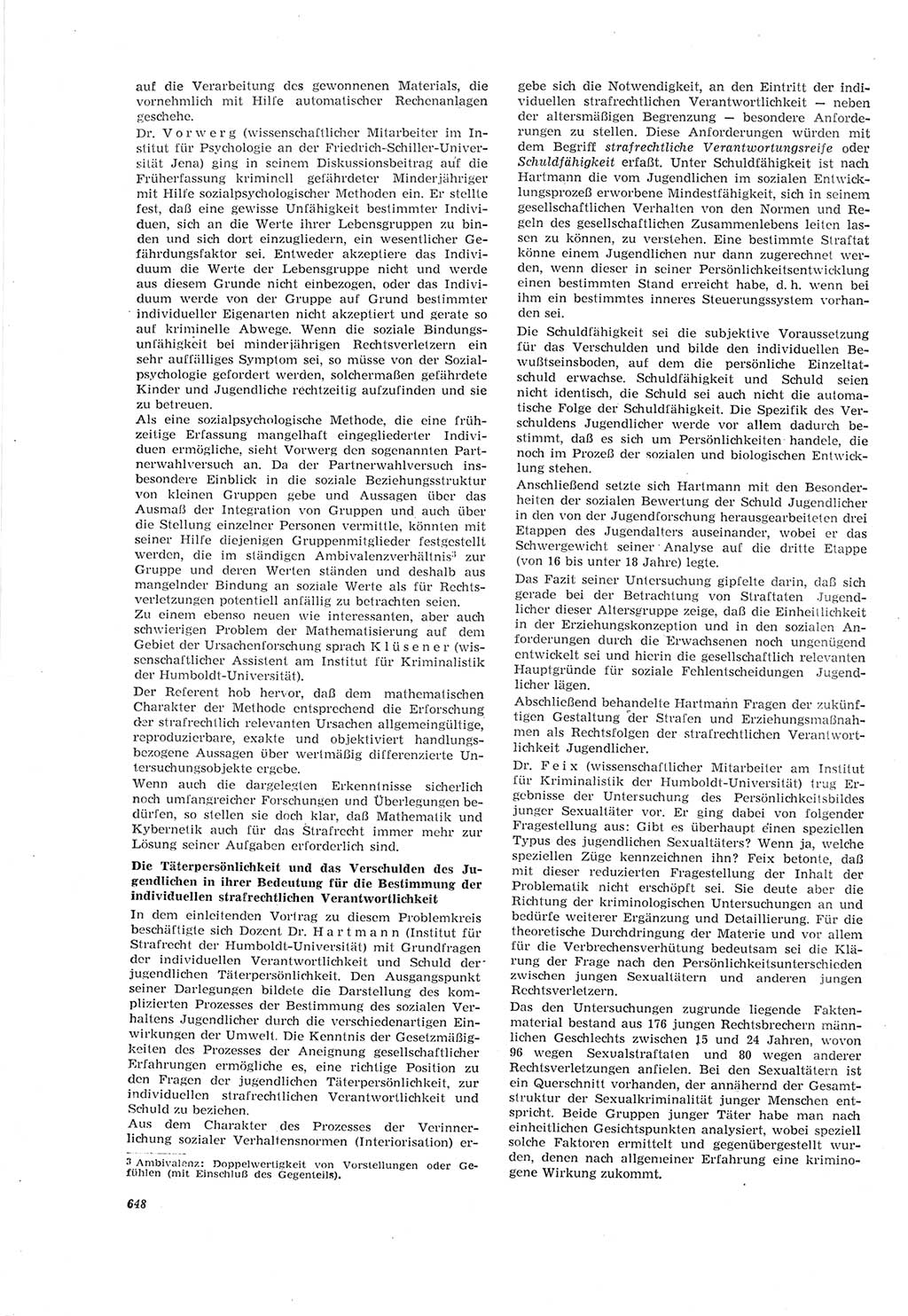 Neue Justiz (NJ), Zeitschrift für Recht und Rechtswissenschaft [Deutsche Demokratische Republik (DDR)], 18. Jahrgang 1964, Seite 648 (NJ DDR 1964, S. 648)