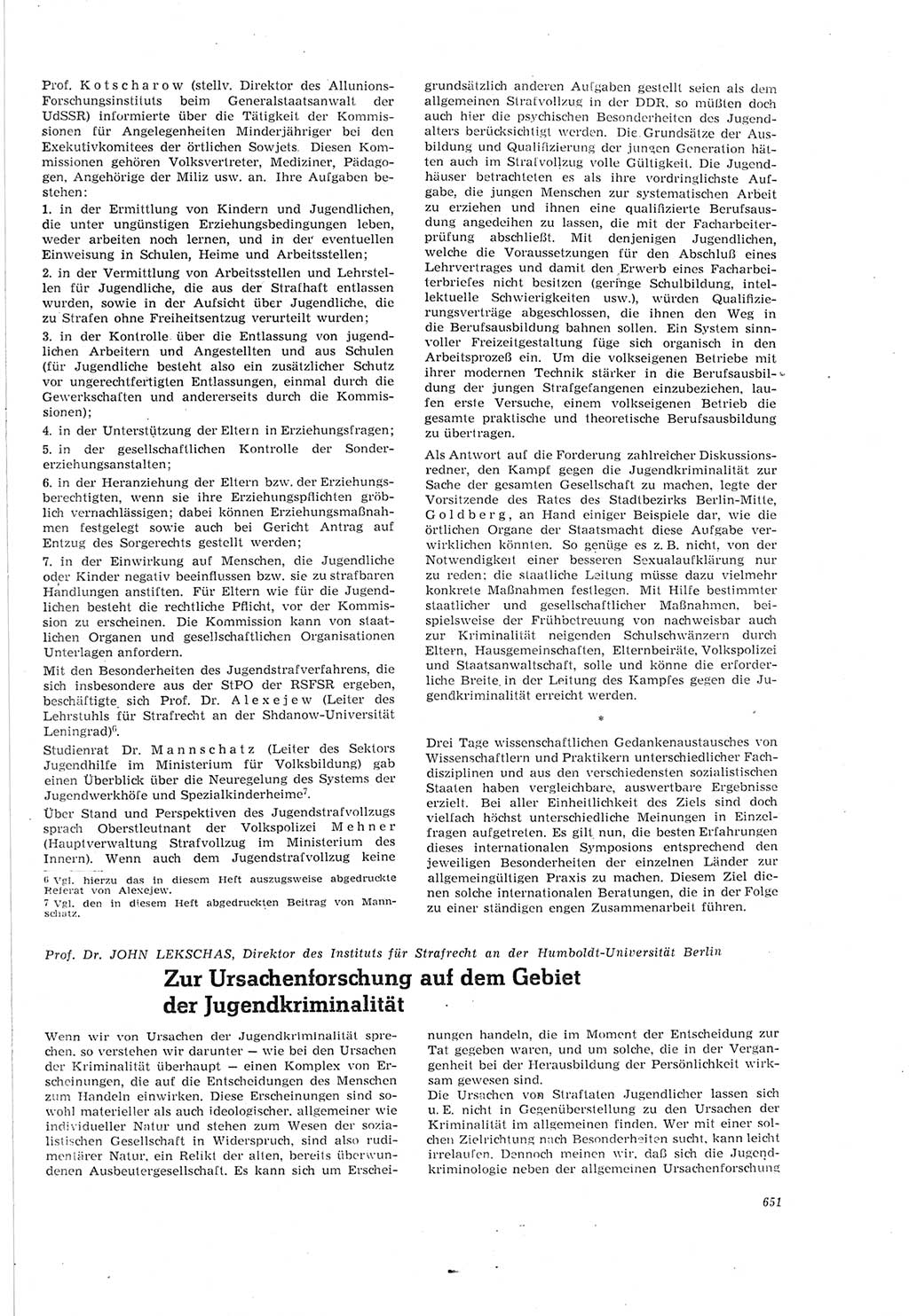 Neue Justiz (NJ), Zeitschrift für Recht und Rechtswissenschaft [Deutsche Demokratische Republik (DDR)], 18. Jahrgang 1964, Seite 651 (NJ DDR 1964, S. 651)