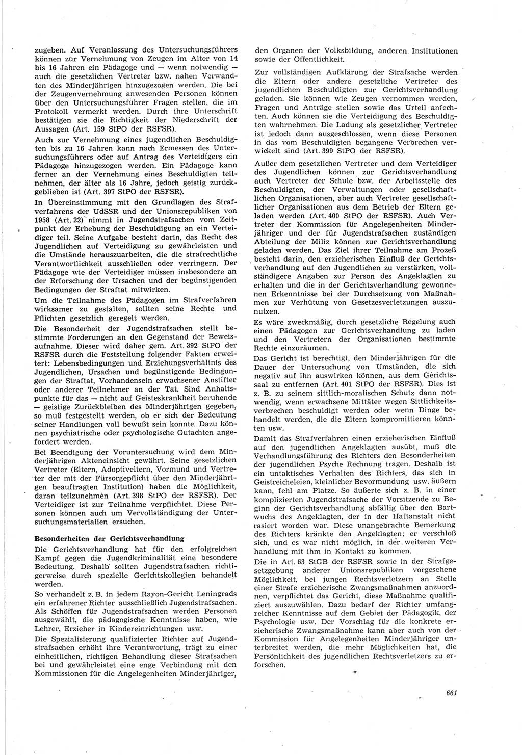 Neue Justiz (NJ), Zeitschrift für Recht und Rechtswissenschaft [Deutsche Demokratische Republik (DDR)], 18. Jahrgang 1964, Seite 661 (NJ DDR 1964, S. 661)