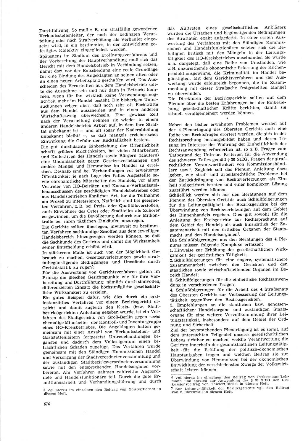 Neue Justiz (NJ), Zeitschrift für Recht und Rechtswissenschaft [Deutsche Demokratische Republik (DDR)], 18. Jahrgang 1964, Seite 676 (NJ DDR 1964, S. 676)