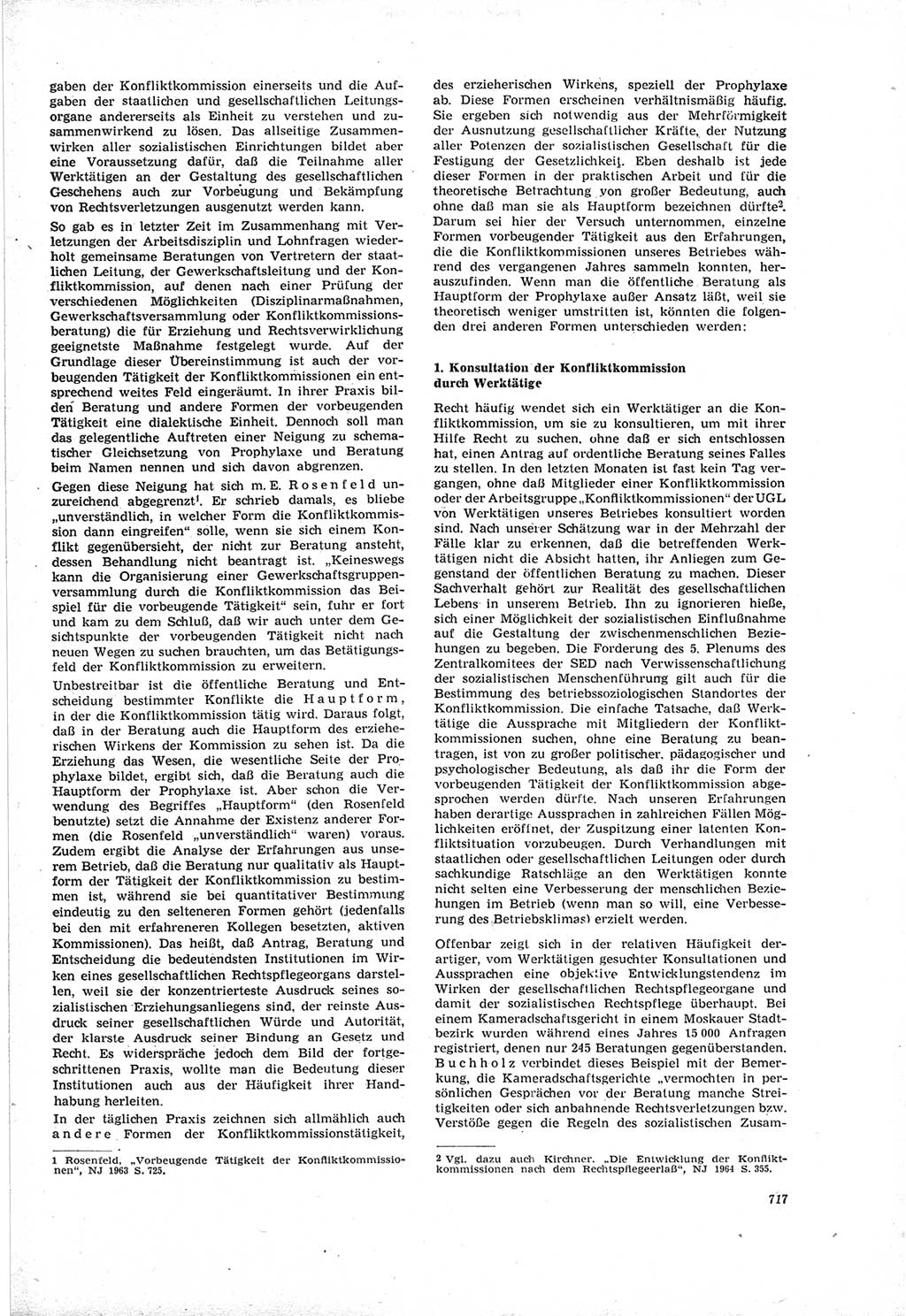 Neue Justiz (NJ), Zeitschrift für Recht und Rechtswissenschaft [Deutsche Demokratische Republik (DDR)], 18. Jahrgang 1964, Seite 717 (NJ DDR 1964, S. 717)