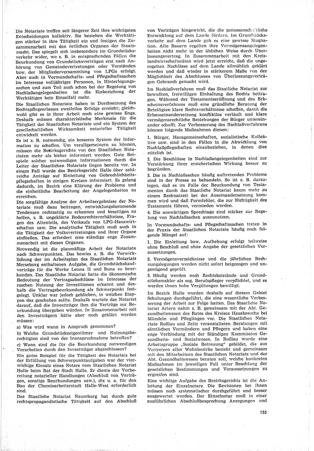Neue Justiz (NJ), Zeitschrift für Recht und Rechtswissenschaft [Deutsche Demokratische Republik (DDR)], 18. Jahrgang 1964, Seite 755 (NJ DDR 1964, S. 755)