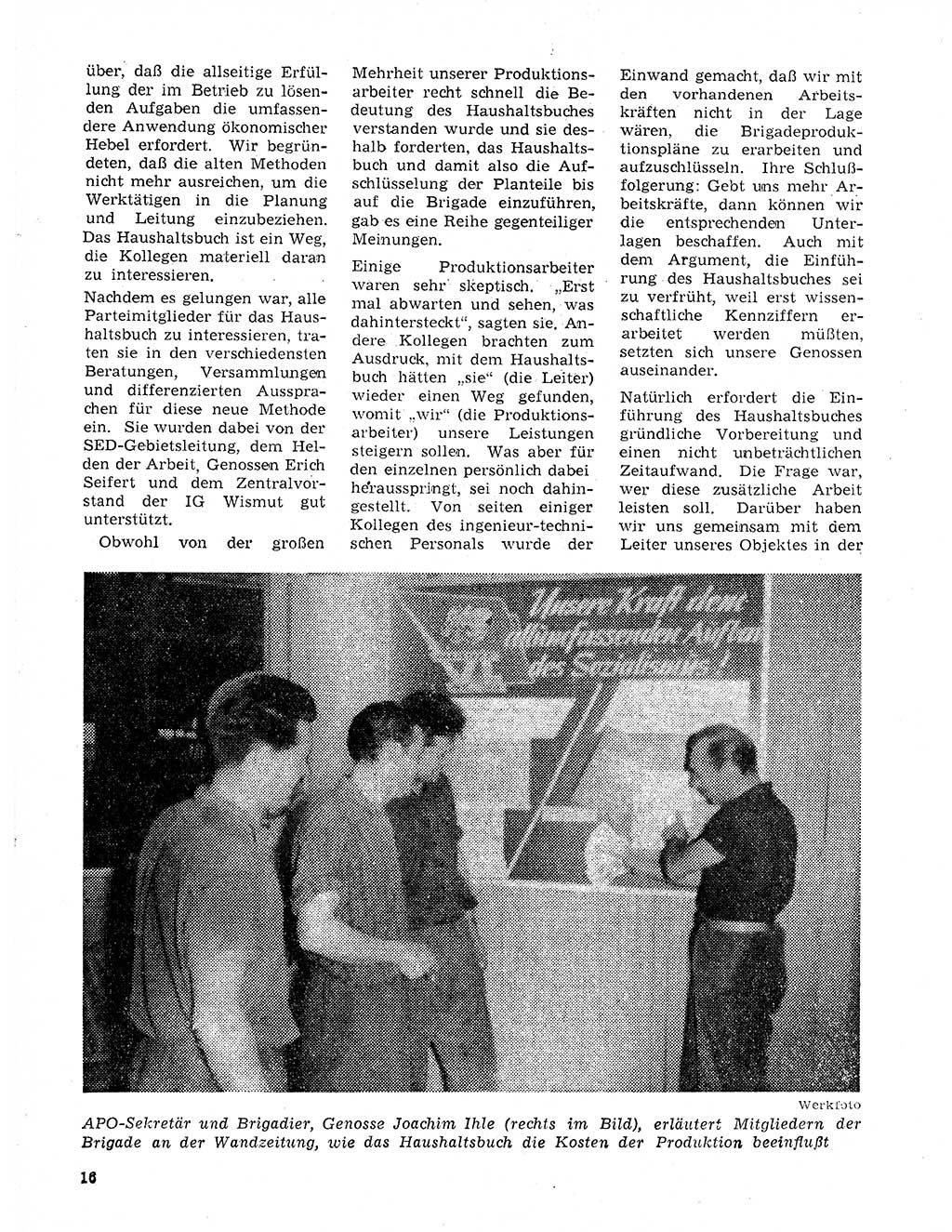 Neuer Weg (NW), Organ des Zentralkomitees (ZK) der SED (Sozialistische Einheitspartei Deutschlands) für Fragen des Parteilebens, 20. Jahrgang [Deutsche Demokratische Republik (DDR)] 1965, Seite 16 (NW ZK SED DDR 1965, S. 16)