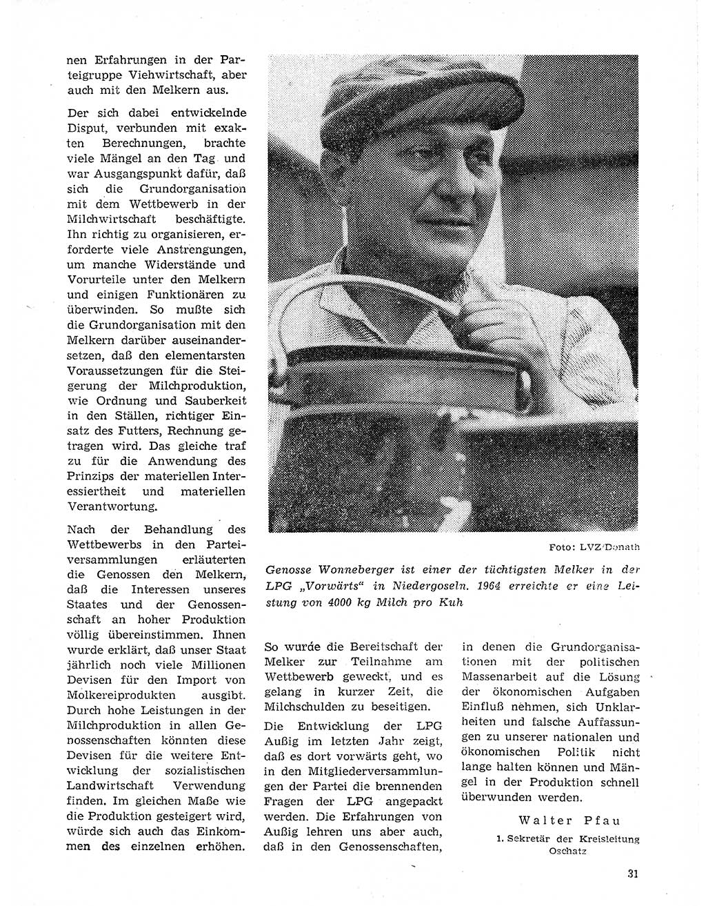 Neuer Weg (NW), Organ des Zentralkomitees (ZK) der SED (Sozialistische Einheitspartei Deutschlands) für Fragen des Parteilebens, 20. Jahrgang [Deutsche Demokratische Republik (DDR)] 1965, Seite 31 (NW ZK SED DDR 1965, S. 31)