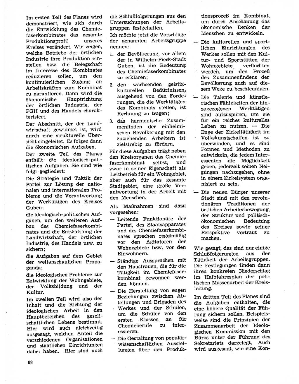 Neuer Weg (NW), Organ des Zentralkomitees (ZK) der SED (Sozialistische Einheitspartei Deutschlands) für Fragen des Parteilebens, 20. Jahrgang [Deutsche Demokratische Republik (DDR)] 1965, Seite 68 (NW ZK SED DDR 1965, S. 68)