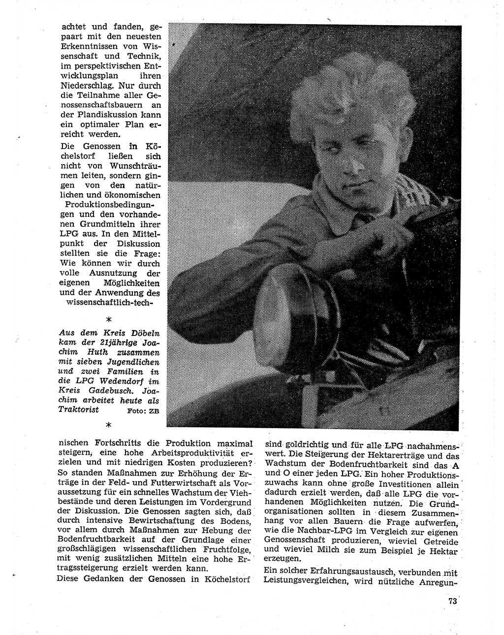 Neuer Weg (NW), Organ des Zentralkomitees (ZK) der SED (Sozialistische Einheitspartei Deutschlands) für Fragen des Parteilebens, 20. Jahrgang [Deutsche Demokratische Republik (DDR)] 1965, Seite 73 (NW ZK SED DDR 1965, S. 73)