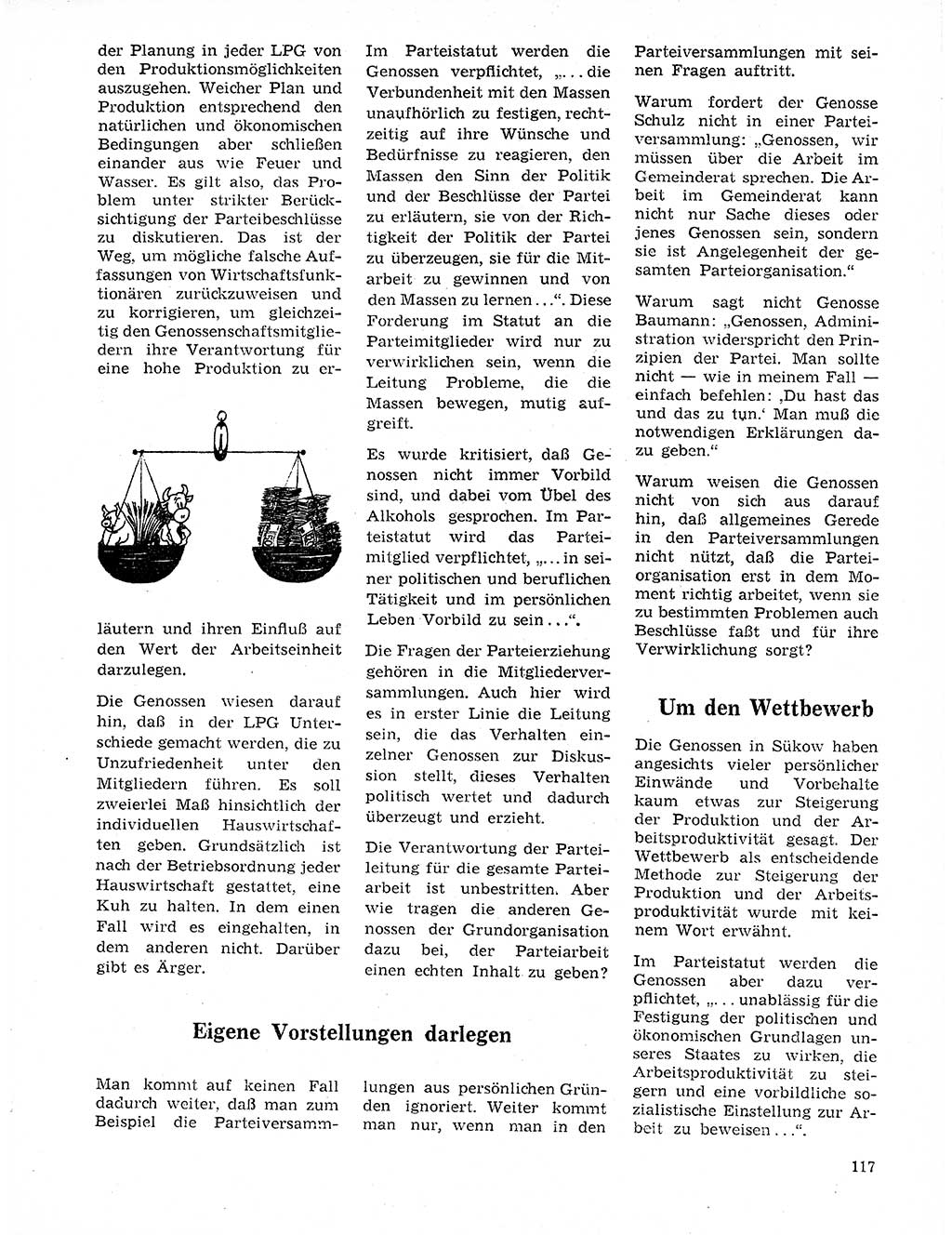 Neuer Weg (NW), Organ des Zentralkomitees (ZK) der SED (Sozialistische Einheitspartei Deutschlands) für Fragen des Parteilebens, 20. Jahrgang [Deutsche Demokratische Republik (DDR)] 1965, Seite 117 (NW ZK SED DDR 1965, S. 117)
