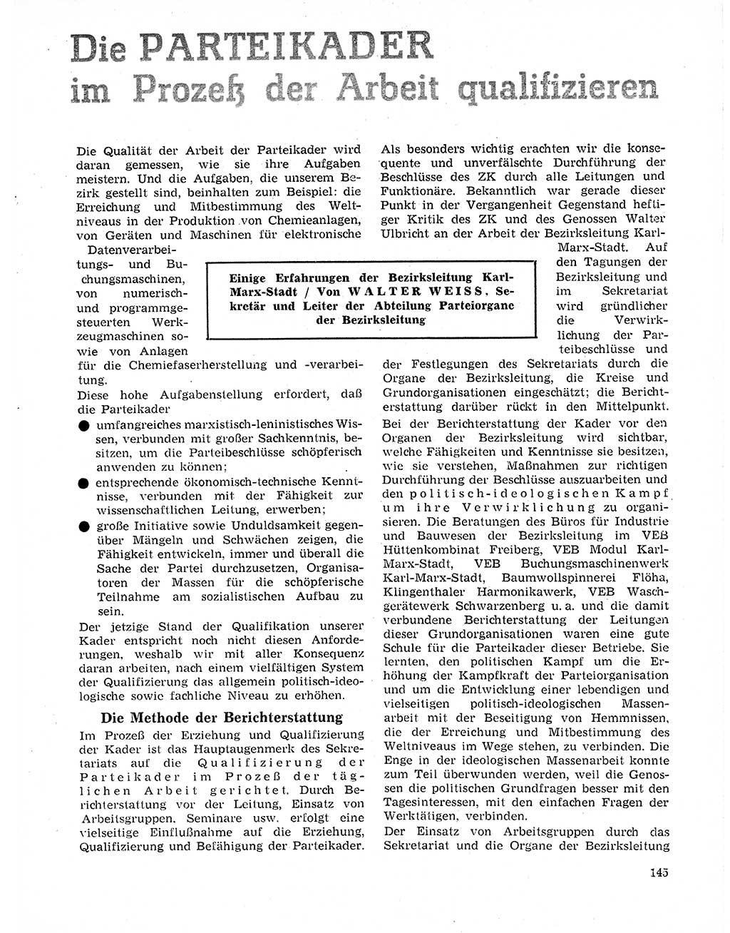 Neuer Weg (NW), Organ des Zentralkomitees (ZK) der SED (Sozialistische Einheitspartei Deutschlands) für Fragen des Parteilebens, 20. Jahrgang [Deutsche Demokratische Republik (DDR)] 1965, Seite 129 (NW ZK SED DDR 1965, S. 129)