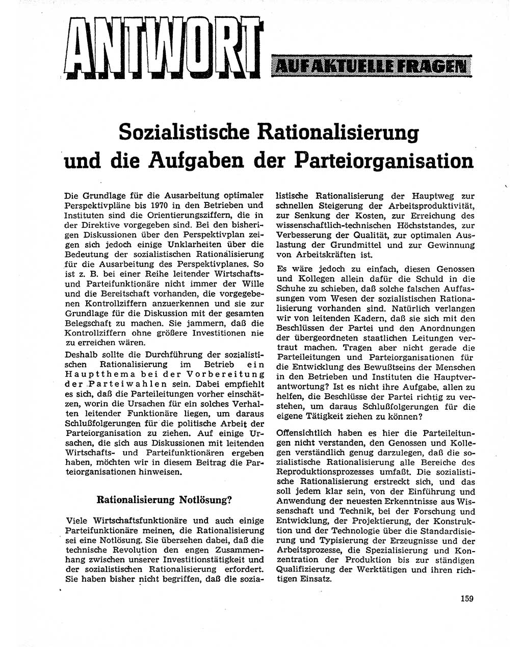 Neuer Weg (NW), Organ des Zentralkomitees (ZK) der SED (Sozialistische Einheitspartei Deutschlands) für Fragen des Parteilebens, 20. Jahrgang [Deutsche Demokratische Republik (DDR)] 1965, Seite 143 (NW ZK SED DDR 1965, S. 143)