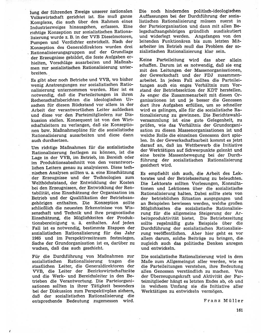 Neuer Weg (NW), Organ des Zentralkomitees (ZK) der SED (Sozialistische Einheitspartei Deutschlands) für Fragen des Parteilebens, 20. Jahrgang [Deutsche Demokratische Republik (DDR)] 1965, Seite 145 (NW ZK SED DDR 1965, S. 145)