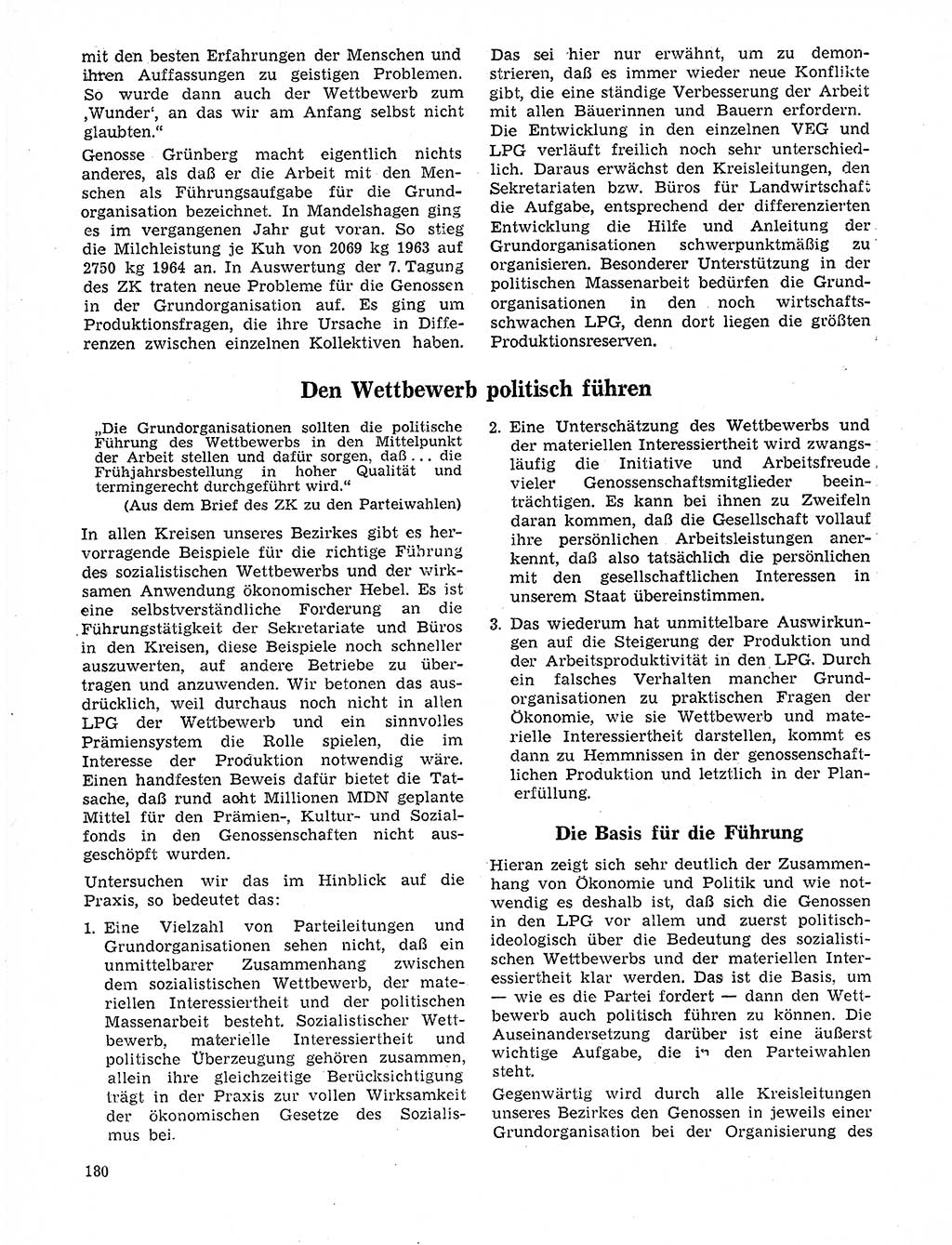 Neuer Weg (NW), Organ des Zentralkomitees (ZK) der SED (Sozialistische Einheitspartei Deutschlands) für Fragen des Parteilebens, 20. Jahrgang [Deutsche Demokratische Republik (DDR)] 1965, Seite 164 (NW ZK SED DDR 1965, S. 164)