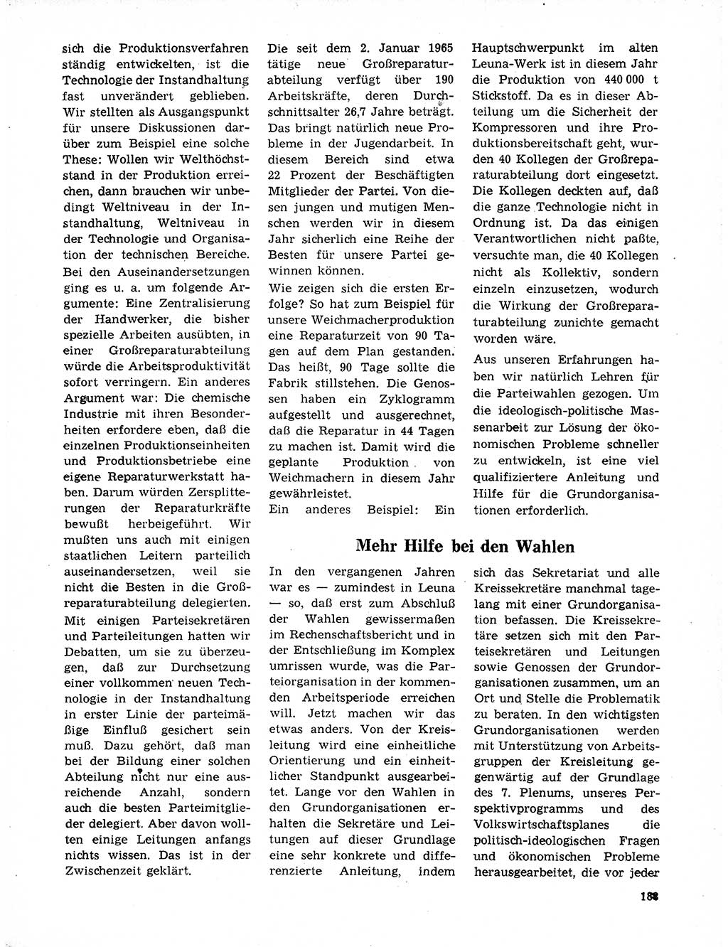 Neuer Weg (NW), Organ des Zentralkomitees (ZK) der SED (Sozialistische Einheitspartei Deutschlands) für Fragen des Parteilebens, 20. Jahrgang [Deutsche Demokratische Republik (DDR)] 1965, Seite 167 (NW ZK SED DDR 1965, S. 167)