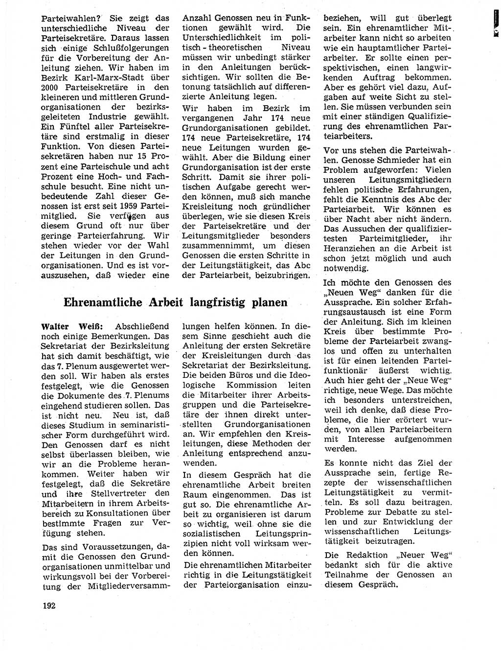 Neuer Weg (NW), Organ des Zentralkomitees (ZK) der SED (Sozialistische Einheitspartei Deutschlands) für Fragen des Parteilebens, 20. Jahrgang [Deutsche Demokratische Republik (DDR)] 1965, Seite 176 (NW ZK SED DDR 1965, S. 176)