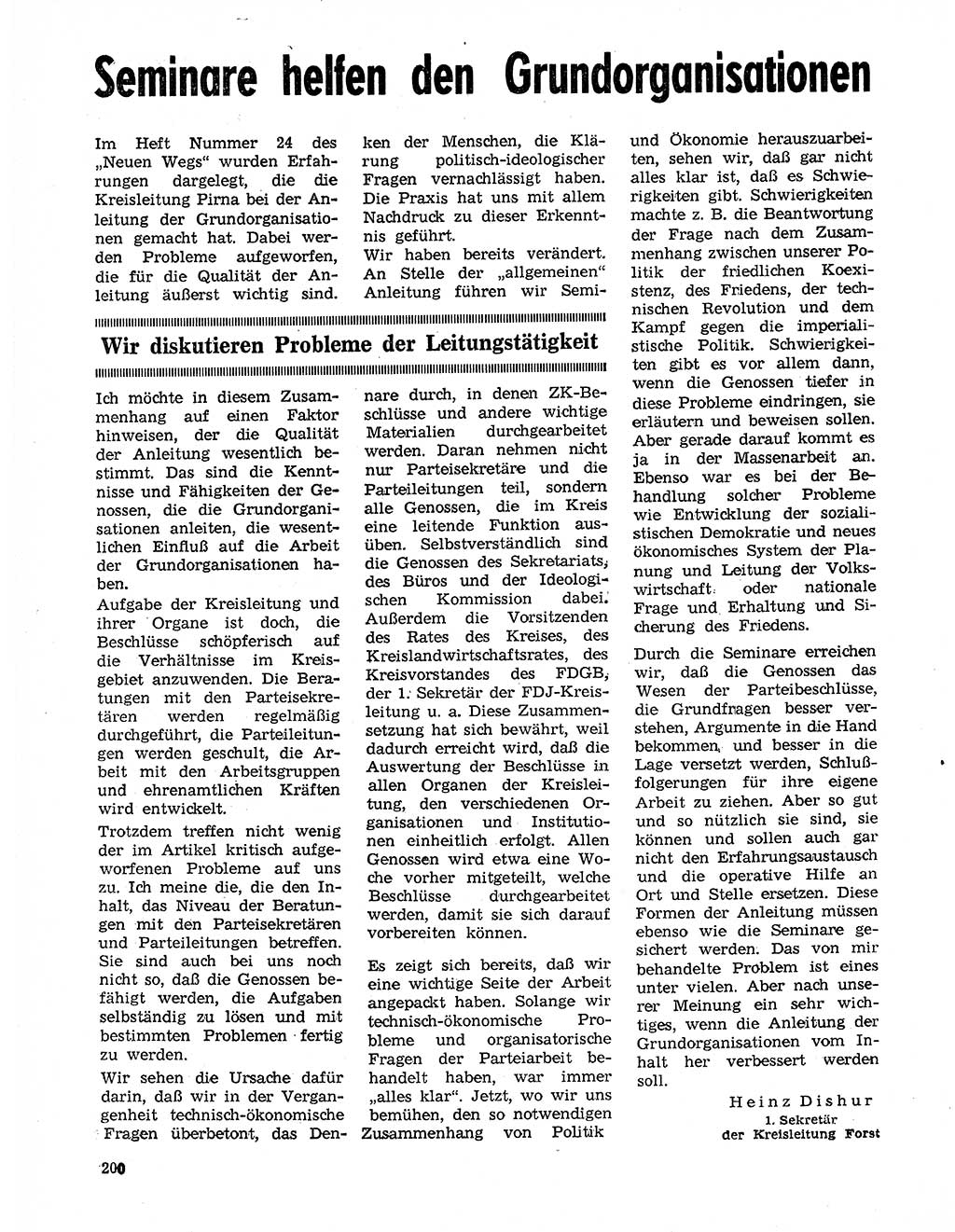 Neuer Weg (NW), Organ des Zentralkomitees (ZK) der SED (Sozialistische Einheitspartei Deutschlands) für Fragen des Parteilebens, 20. Jahrgang [Deutsche Demokratische Republik (DDR)] 1965, Seite 184 (NW ZK SED DDR 1965, S. 184)