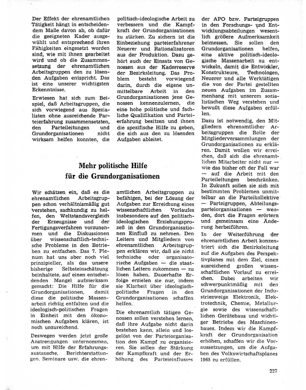 Neuer Weg (NW), Organ des Zentralkomitees (ZK) der SED (Sozialistische Einheitspartei Deutschlands) für Fragen des Parteilebens, 20. Jahrgang [Deutsche Demokratische Republik (DDR)] 1965, Seite 211 (NW ZK SED DDR 1965, S. 211)