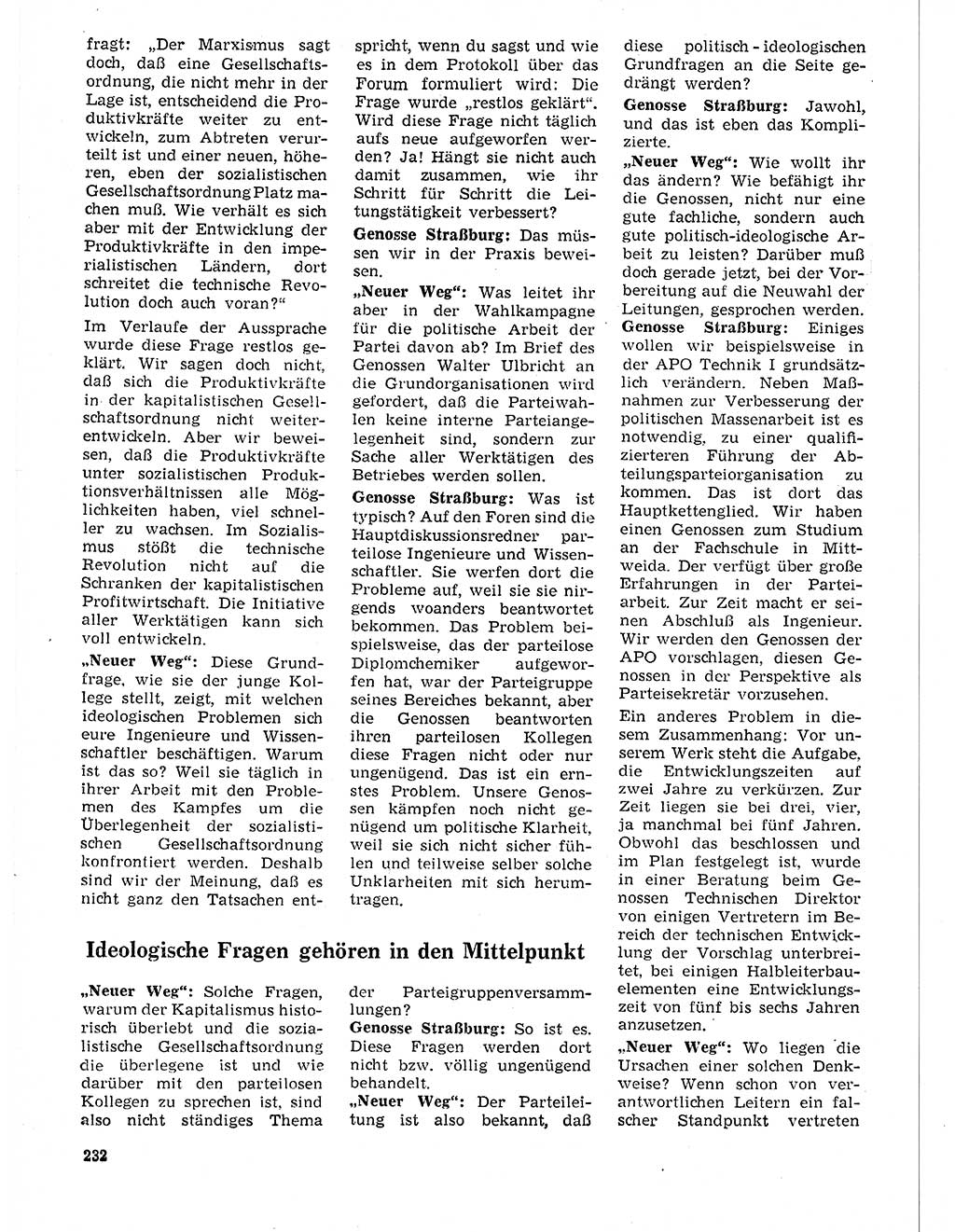 Neuer Weg (NW), Organ des Zentralkomitees (ZK) der SED (Sozialistische Einheitspartei Deutschlands) für Fragen des Parteilebens, 20. Jahrgang [Deutsche Demokratische Republik (DDR)] 1965, Seite 216 (NW ZK SED DDR 1965, S. 216)